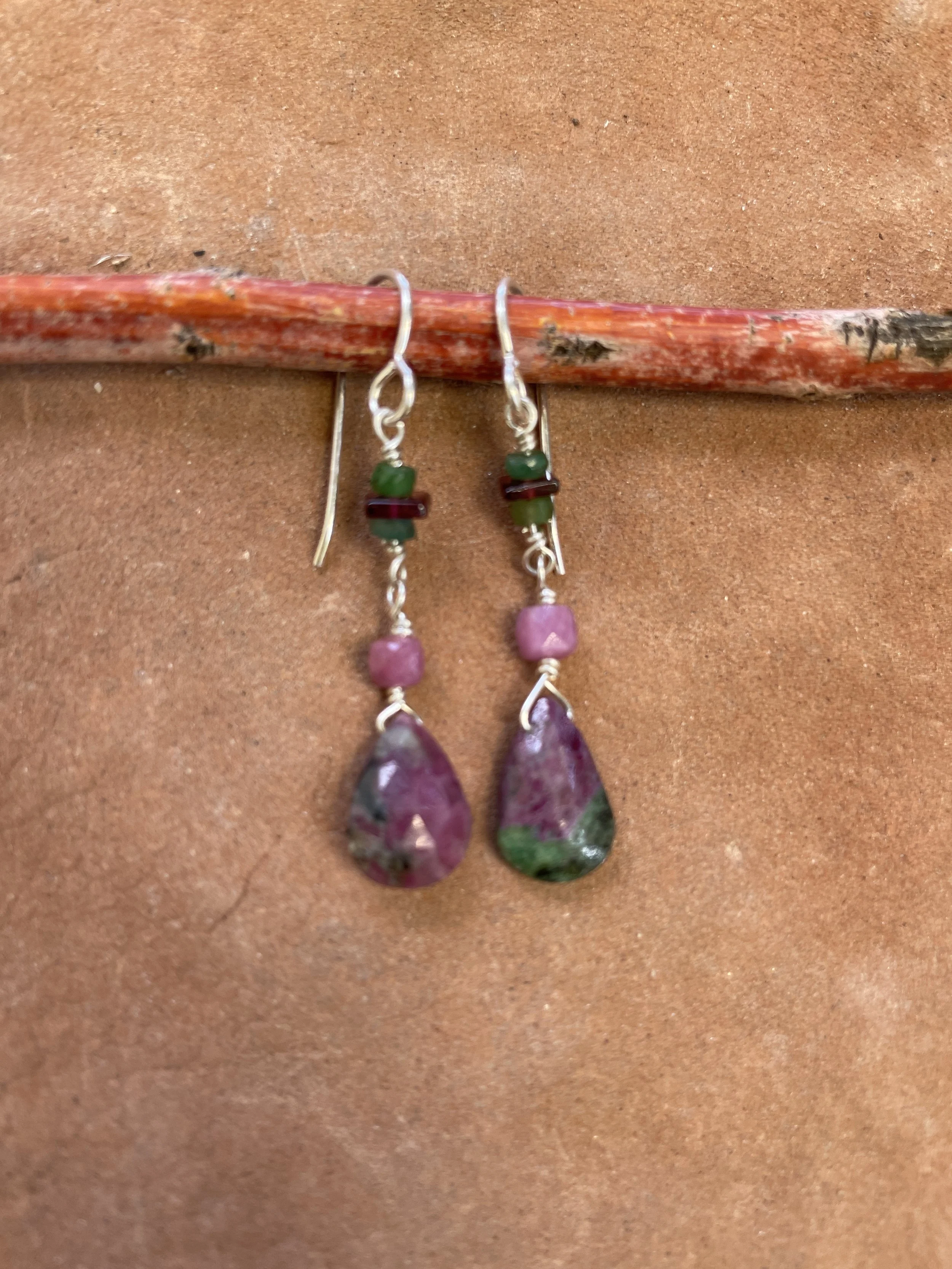 Ruby Zoisite and Emeralds