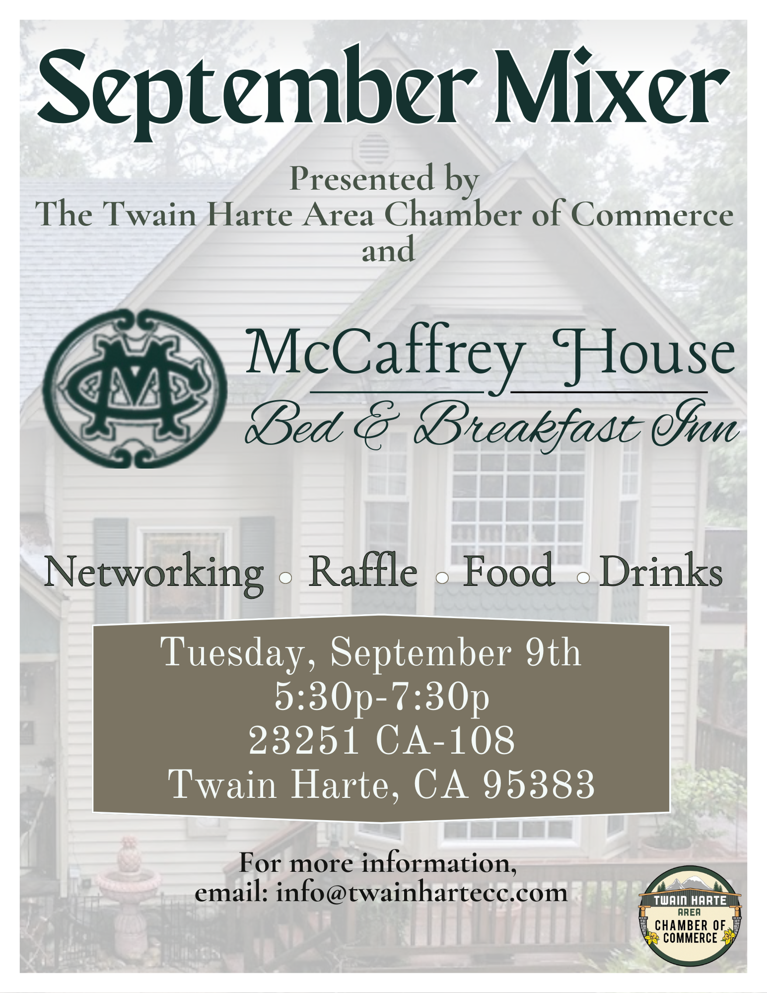 September Mixer @ The McCaffrey House