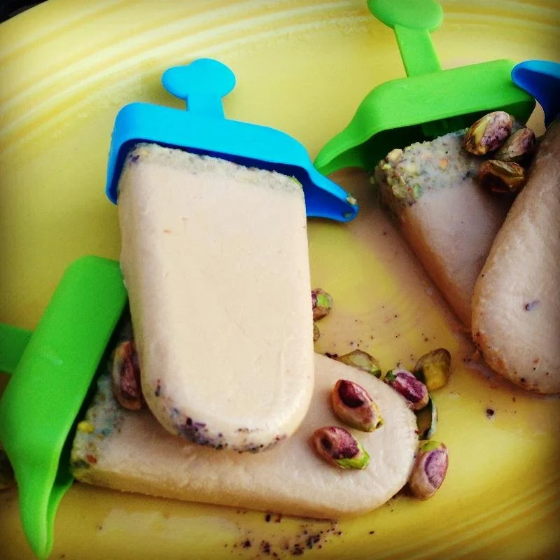 Creamy Pistachio Cardamom Pops