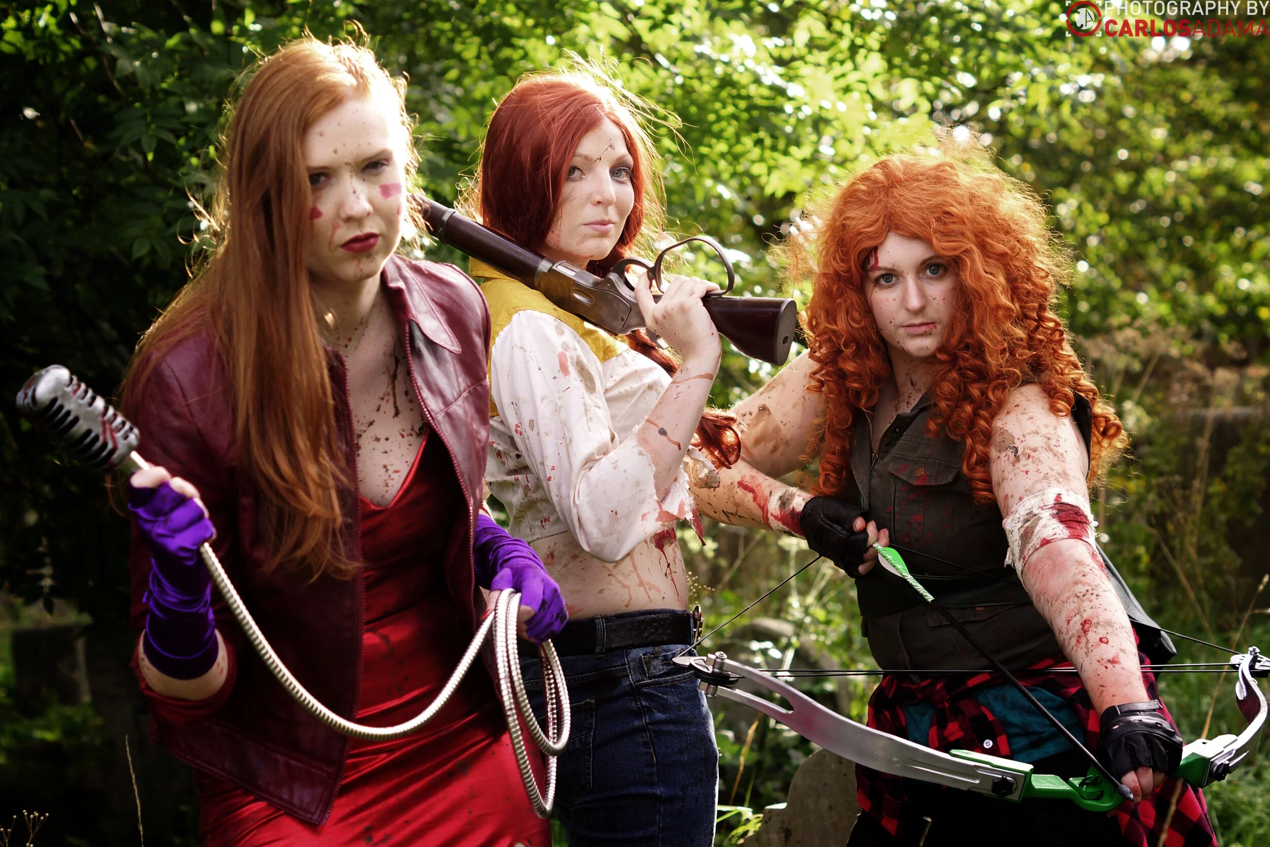 Photo by Carlos Adama. Merida by Gemzus, Jessica Rabbit by Vamp Rouge 