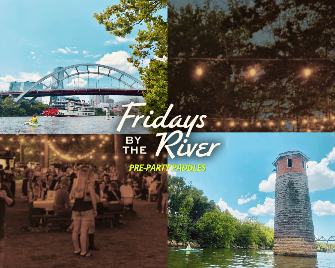 promo image for Fridays by the River pre-party paddles