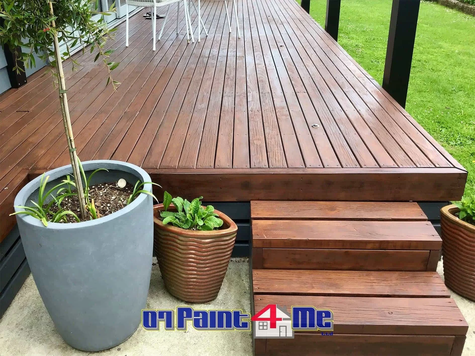 Deck painting Cambridge after shot 2