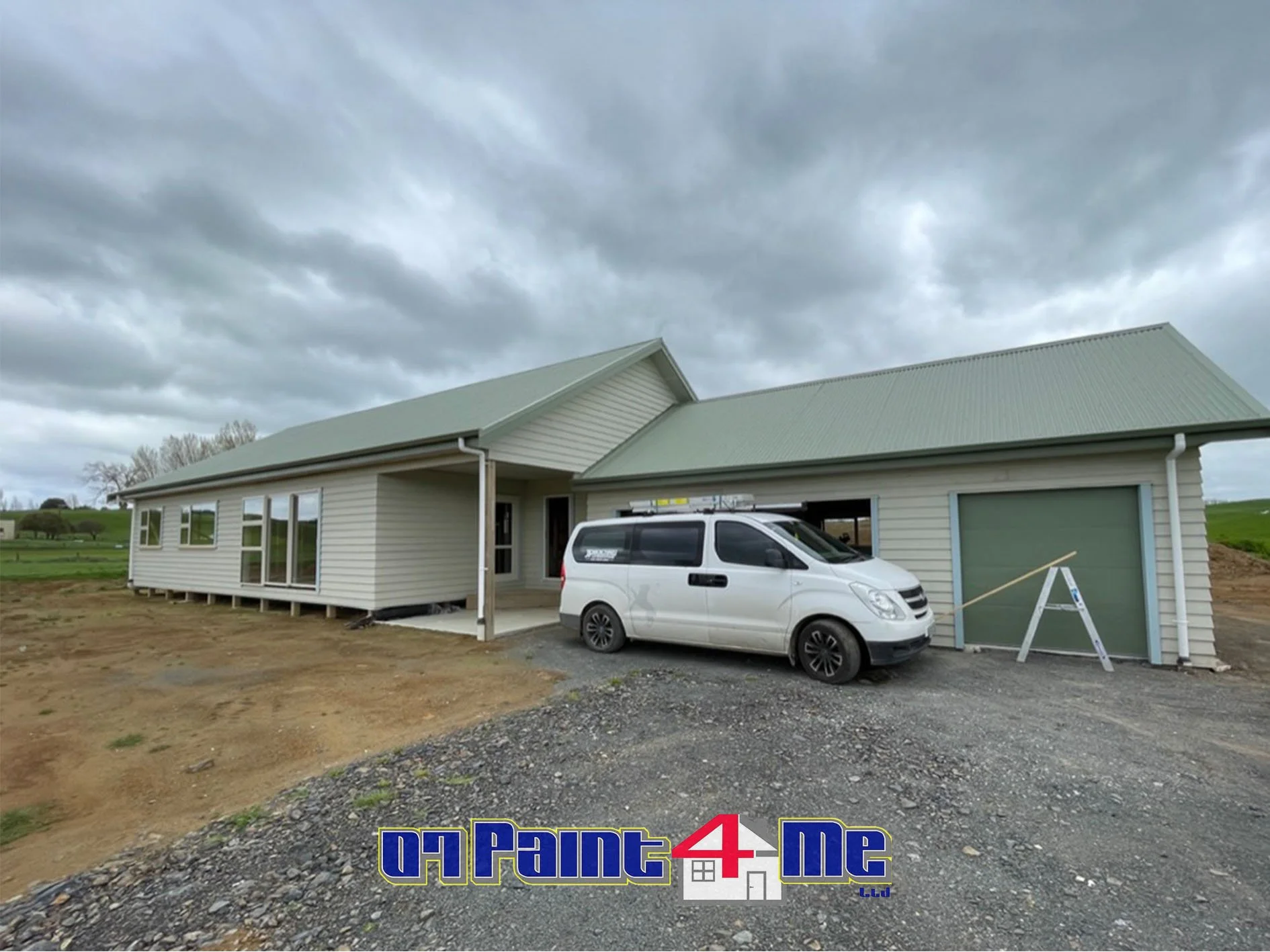 Farmhouse Exterior Painting Before Shot 2