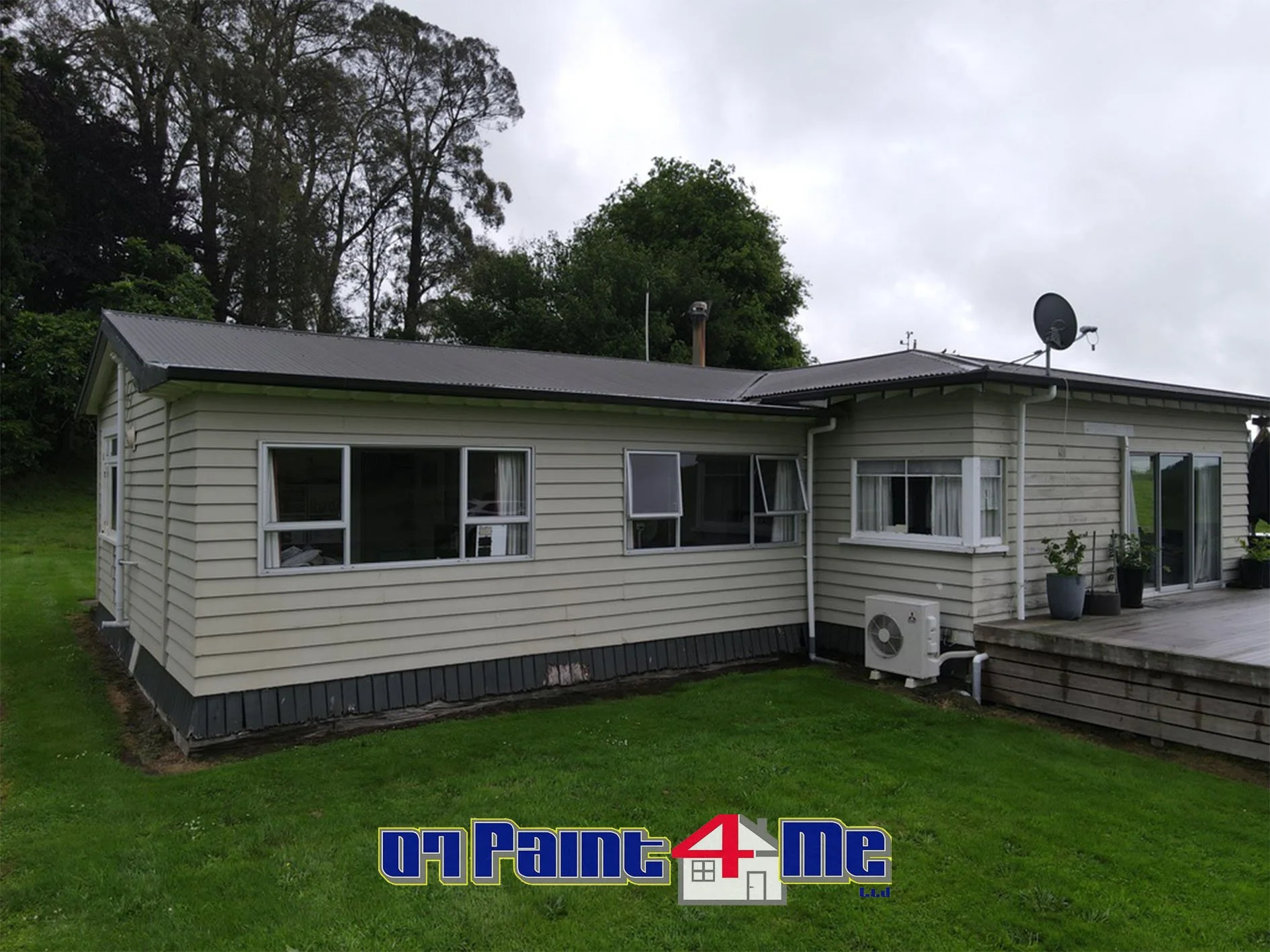Farmhouse Exterior Painting Tokoroa Before Shot