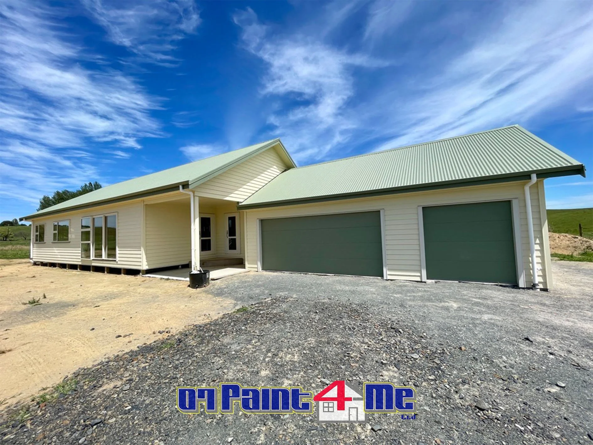 Farmhouse Exterior Painting After Shot 2