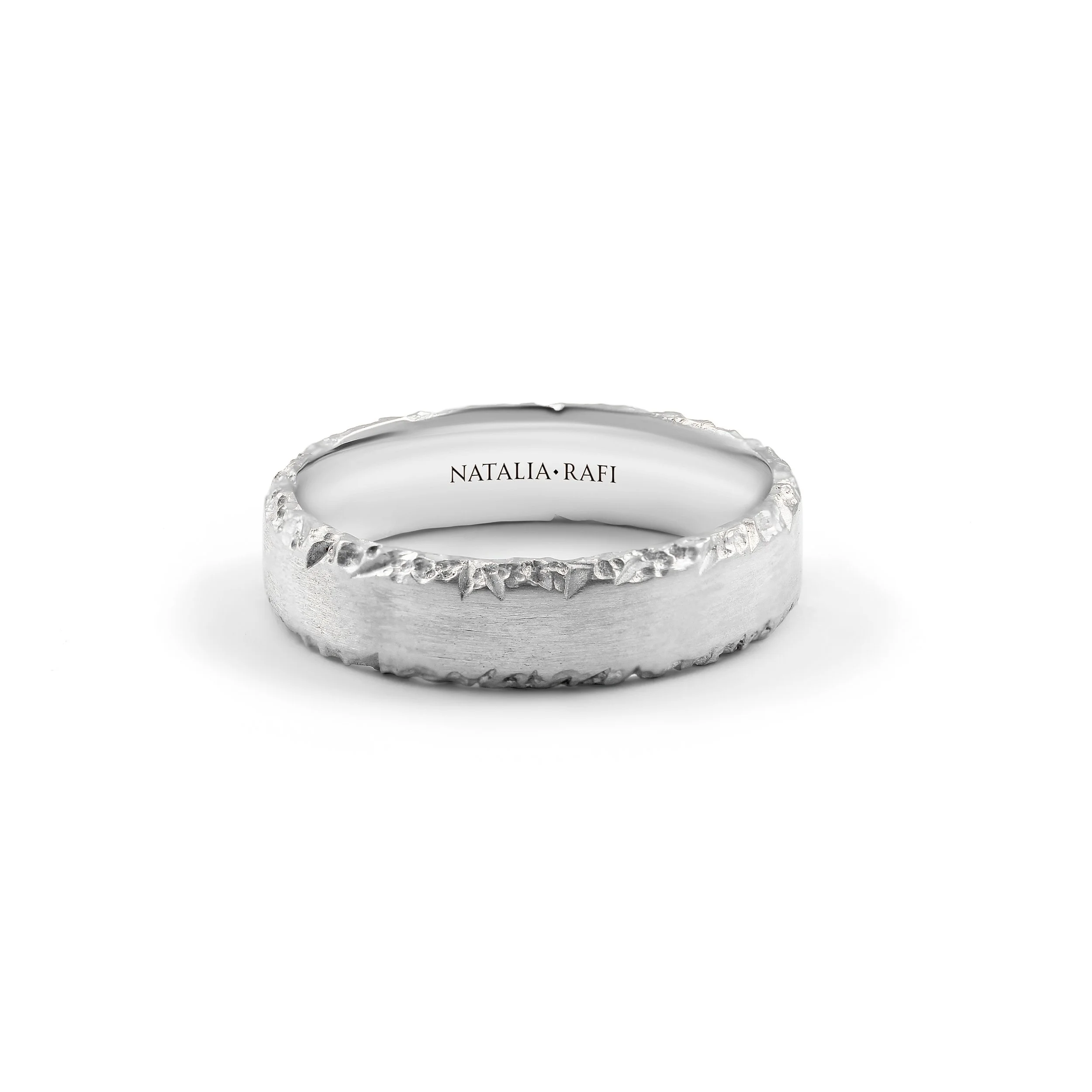 Drake- Rough Textured Ring rough edge ring platinum and white gold.jpg