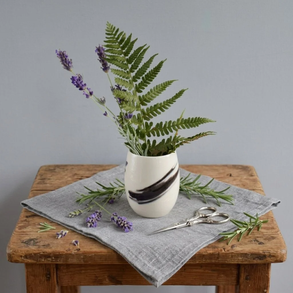 small porcelain vase
