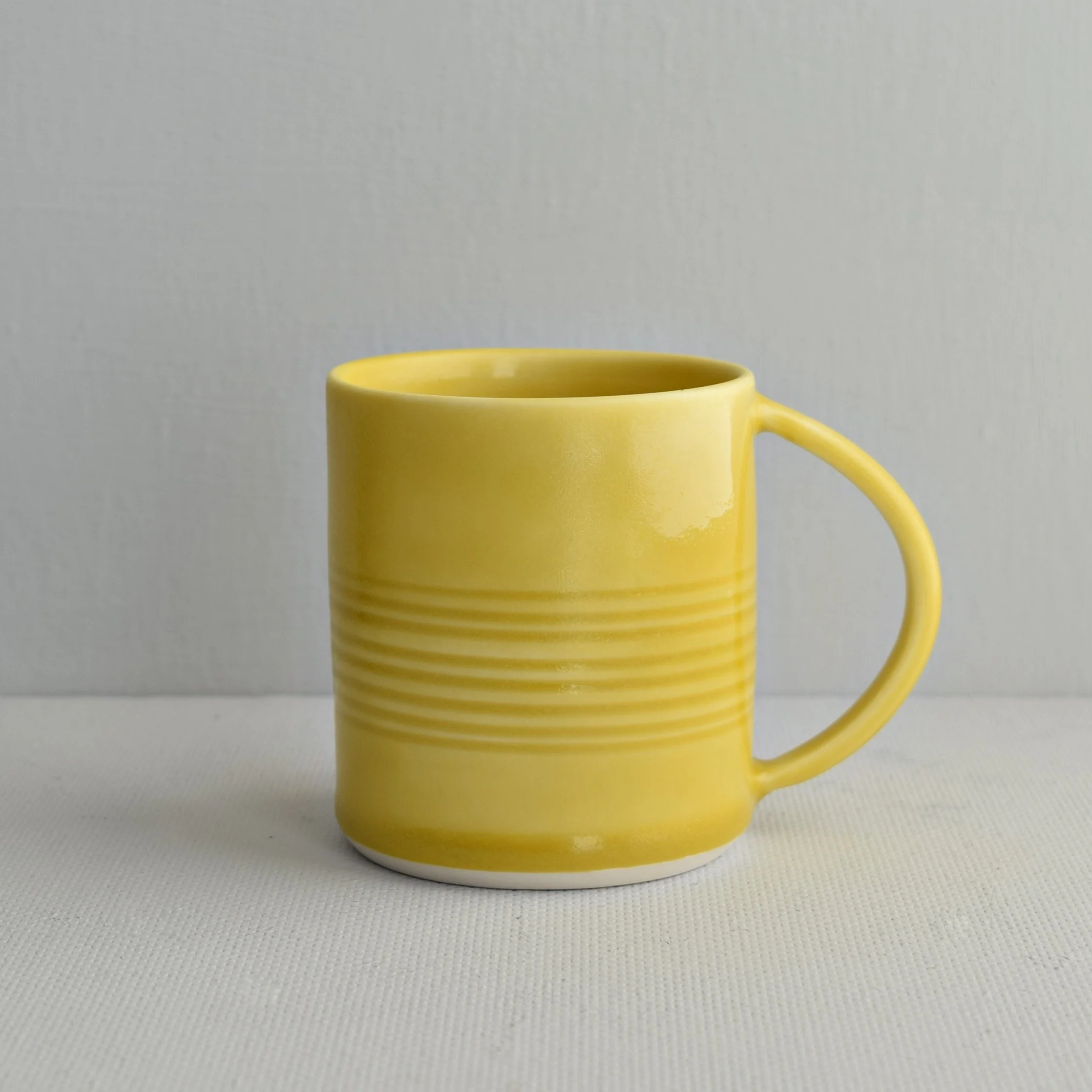 ochre porcelain mug - second