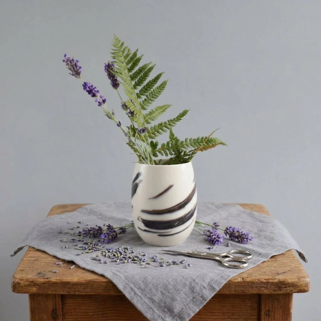 small porcelain vase