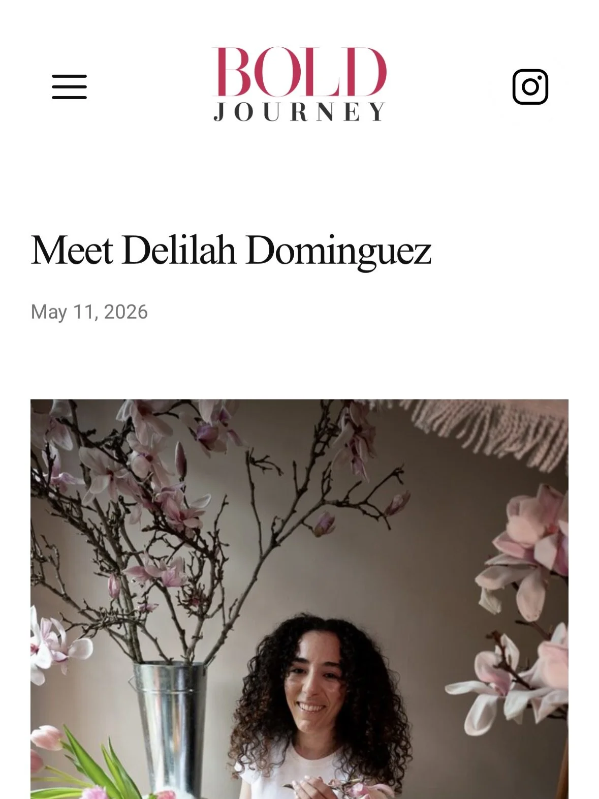 Still taking this in✨

Grateful to be featured in Bold Journey and for the opportunity to reflect on entrepreneurship, creativity, and the unfolding journey behind Stolen Magnolia.

This business has taught me so much about trust, resilience, and cre