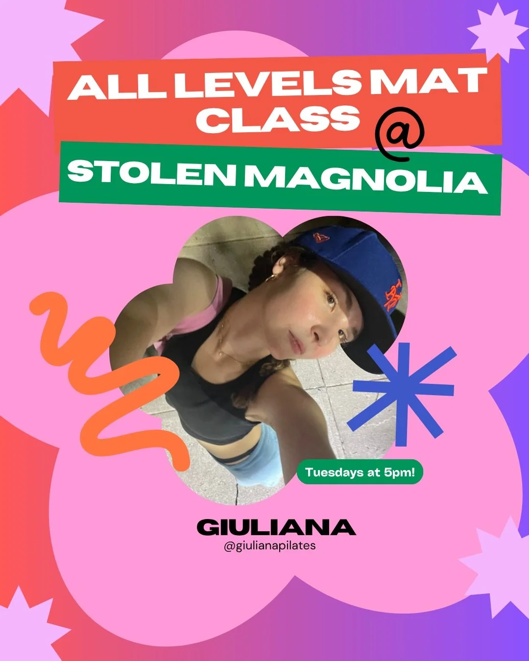 FITNESS &amp; FLOWERS ✿
Mat Pilates Series with Giuliana Pilates

Mondays in June
June 8 &bull; June 15 &bull; June 22 &bull; June 29
5:00 PM &ndash; 6:00 PM
Stolen Magnolia
818 Wyckoff Avenue, Brooklyn

Join us for Monday evenings of movement and fl