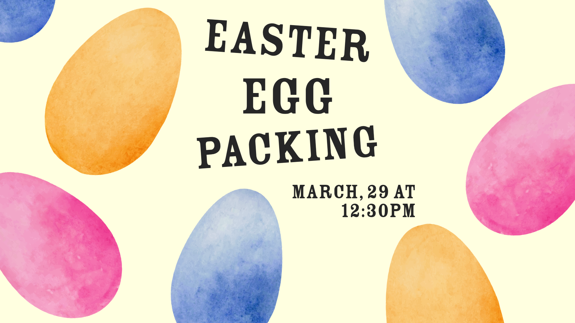 Easter Egg Packing Party