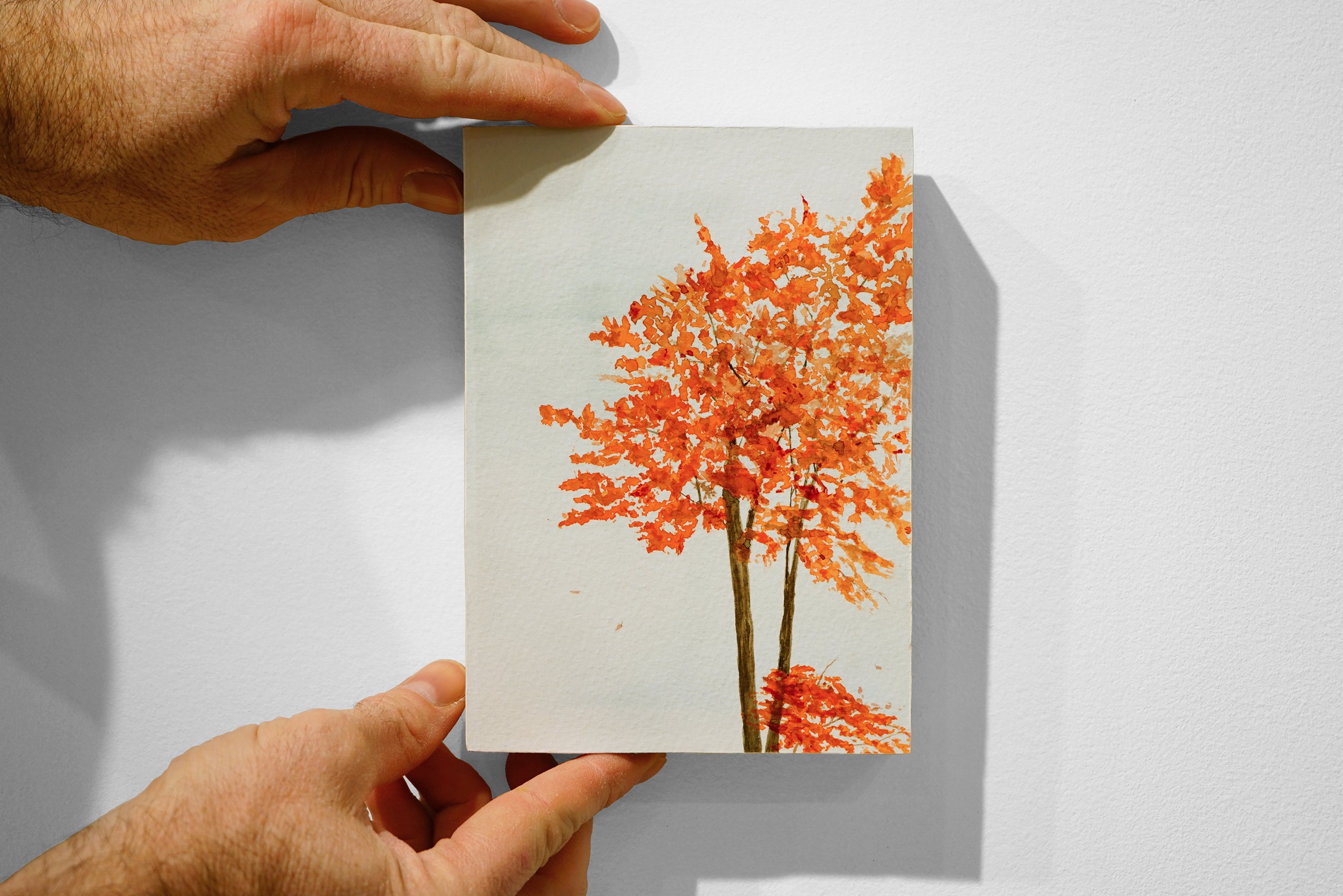 Portland, Maine Artist Mike M. Marks watercolor painting
