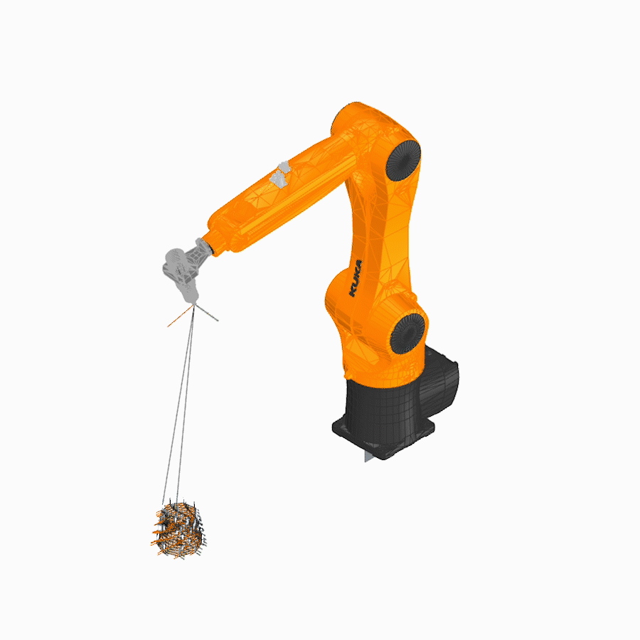 Example of toolpath simulation.