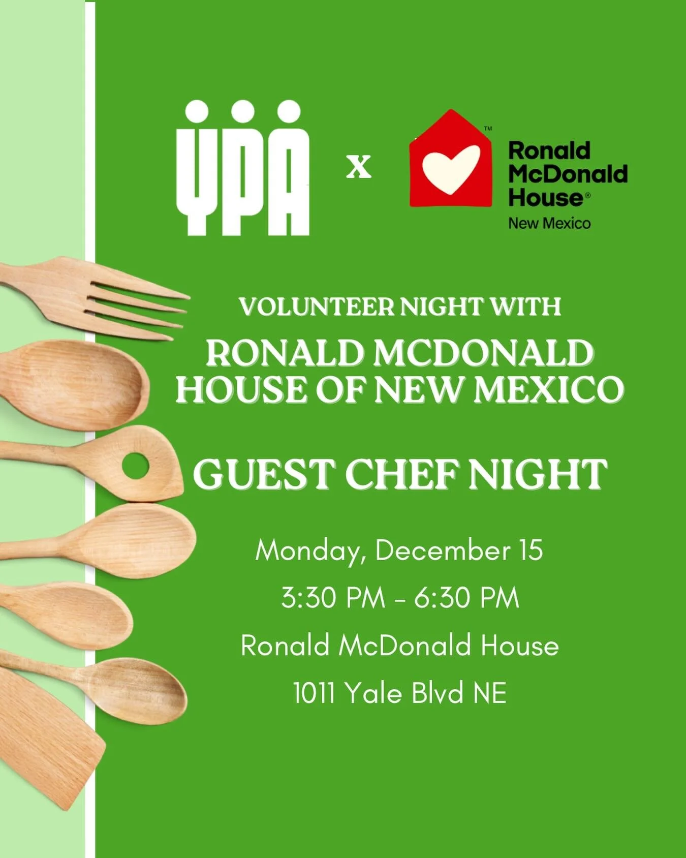 Join us for a night that fills hearts as much as it fills plates. 🍝✨
YPA is stepping in as guest chefs at the Ronald McDonald House to cook a cozy spaghetti and meatballs dinner and give their hardworking staff a well-deserved break during the holid