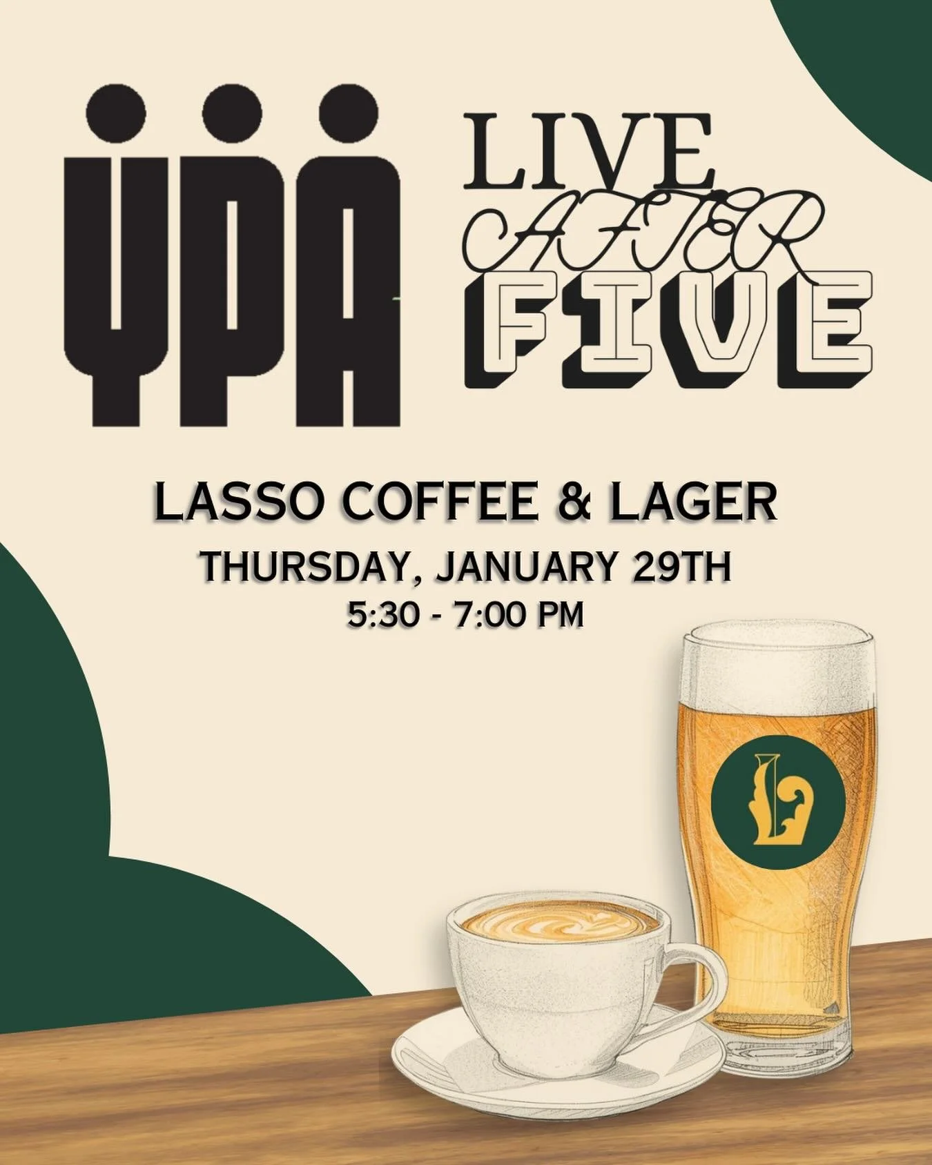 🎉 Kick off the New Year with YPA! 🎉

Join us for our first social event of 2026 at Lasso Coffee &amp; Lager, one of downtown Albuquerque&rsquo;s newest hangout spots and the sister brewery to Gravity Bound Brewing Company. ☕🍺

Enjoy handcrafted co