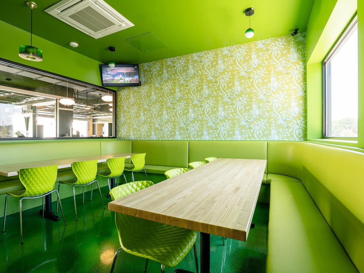 Cowabunga dude. 💚 Get the crew  together for karaoke this weekend. The Seoul Food - Mill District GREEN ROOM fits up to 30 people and would be a great spot to show off your cool #TMNTmovie moves. 
.
🎶🎤 Details - seoulfoodmeatcoclt.com/karaoke
.
#s