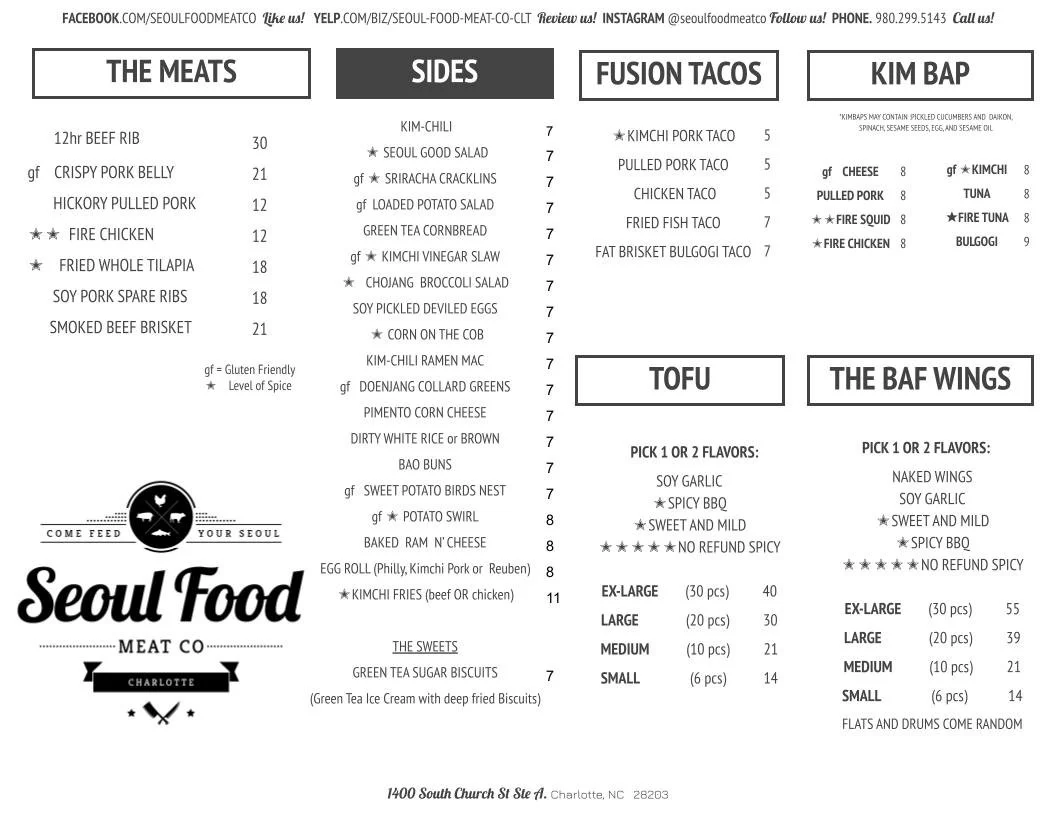 Menus — Seoul Food Meat Company