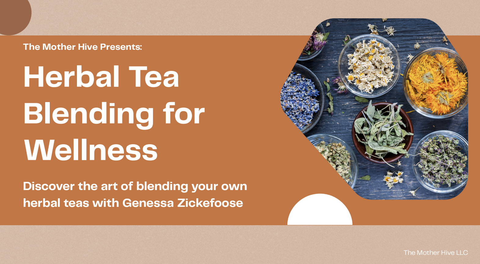 Herbal Tea Blending for Wellness Slidedeck with dried herbs