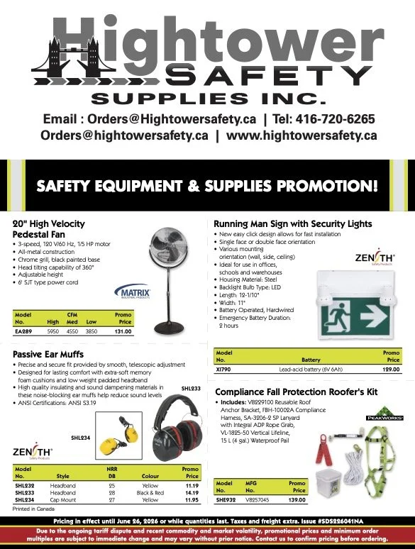 Safety Equipment & Supplies Promotion 2026