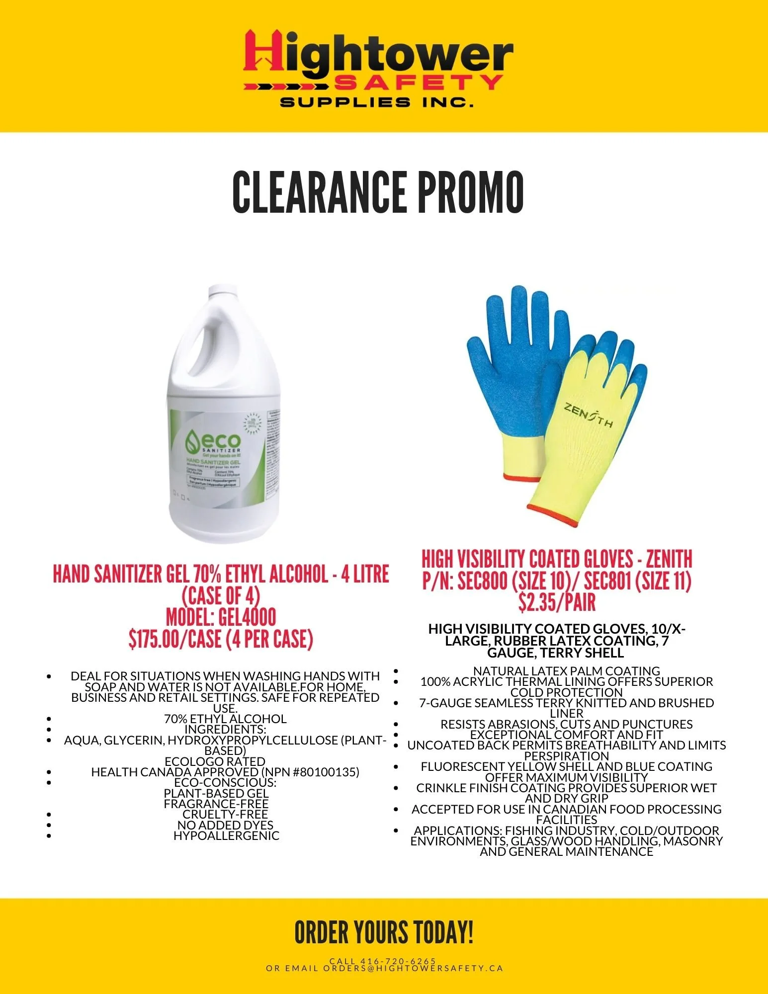 CLEARANCE PROMOTION