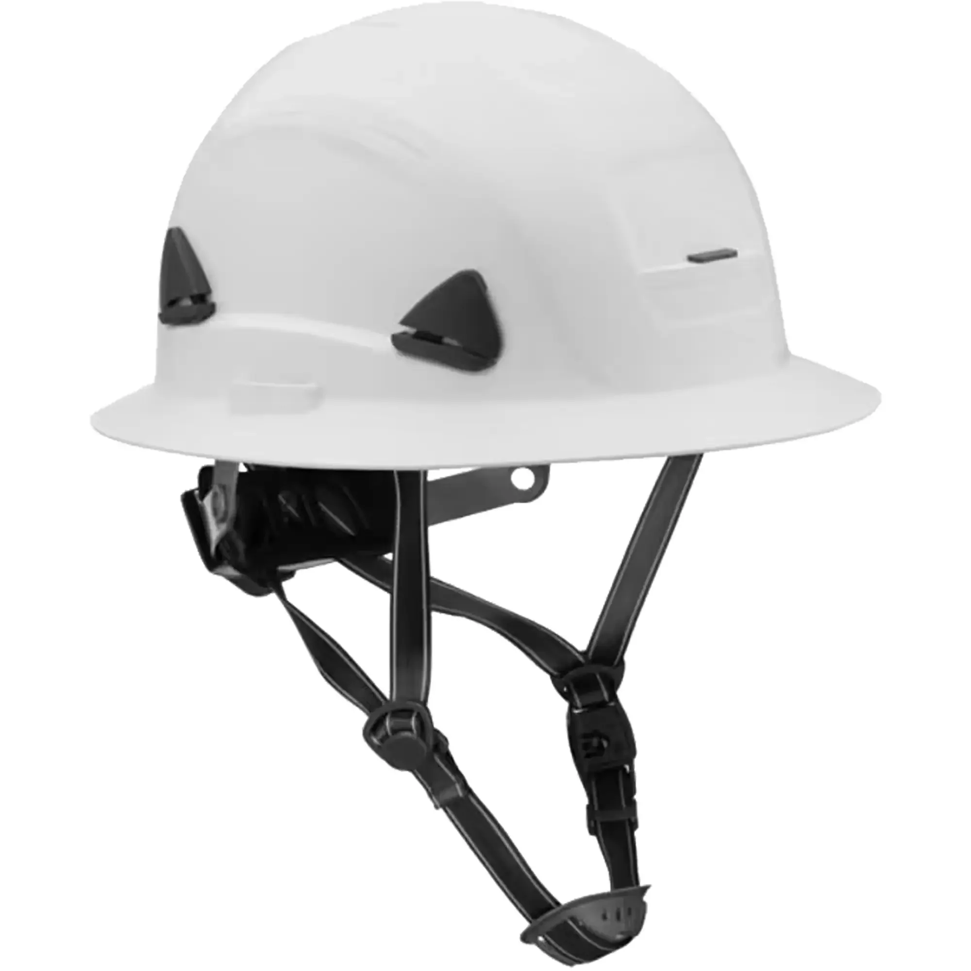 Fibre Metal Climbing Style Helmet with Full Brim, Non-Vented, Ratchet, White - PIP Global Safety