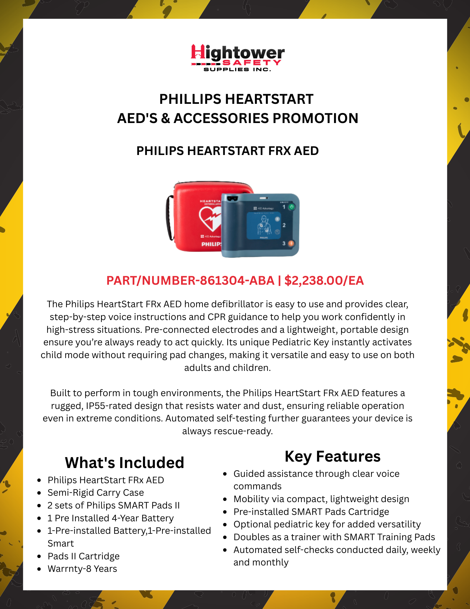 PHILLIPS HEARTSTART  AED'S & ACCESSORIES PROMOTION