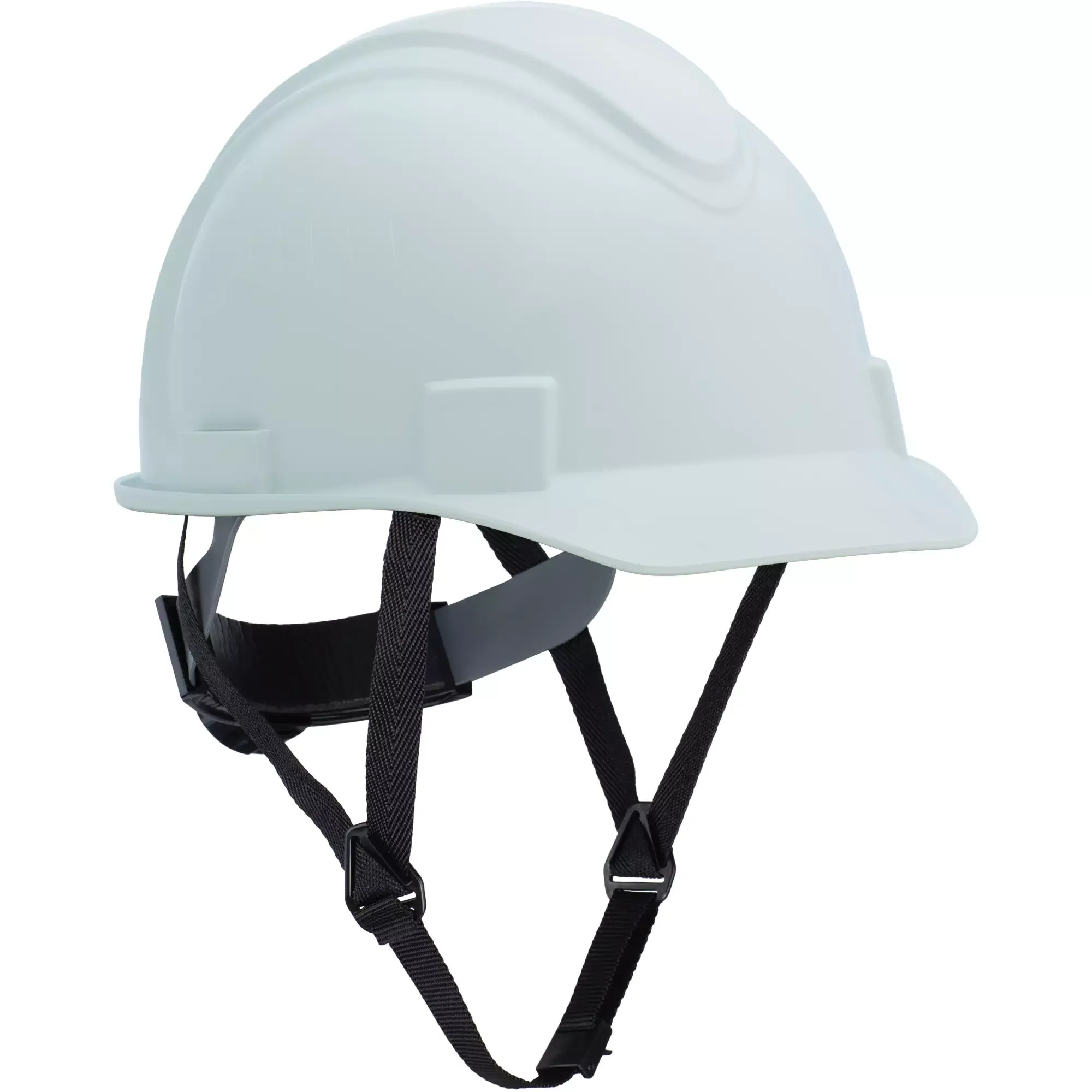 North Short Brim Hardhat, Ratchet Suspension, White - PIP Global Safety