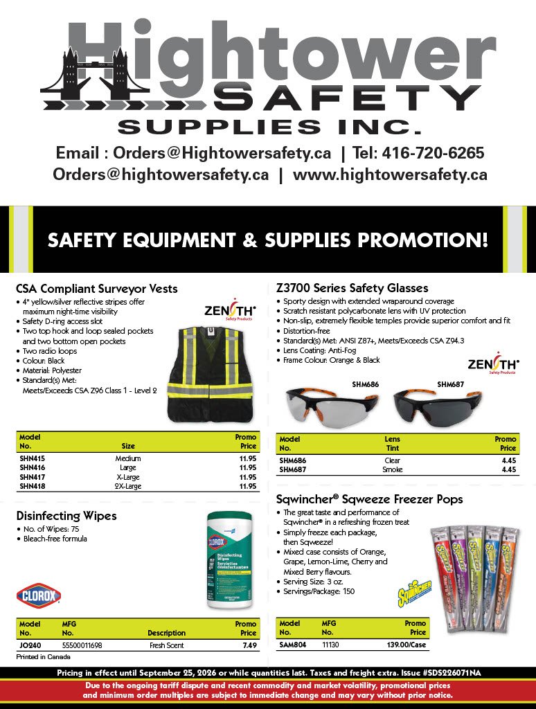 Safety Equipment & Supplies Promotion 2026