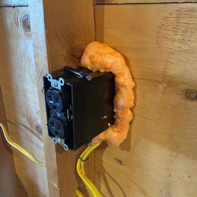 Air sealing and insulating behind electrical boxes is key if you&rsquo;re seeking efficiency. It doesn&rsquo;t matter how well you caulk and seal your sheathing/drywall if you don&rsquo;t take care of these areas. This attention to detail is somethin