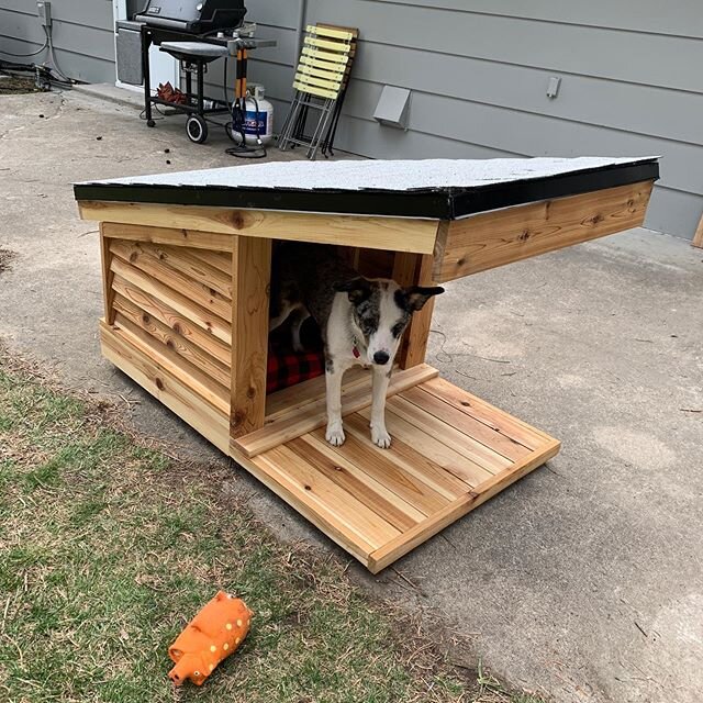 Well, a cedar fence turned into a dog shed made from leftover materials. We offer carpentry, handyman, plumbing, and many other services to the Missoula community. Estimates are free, set your appointment at canyonhomepro.com! #canyonhomepro #missoul
