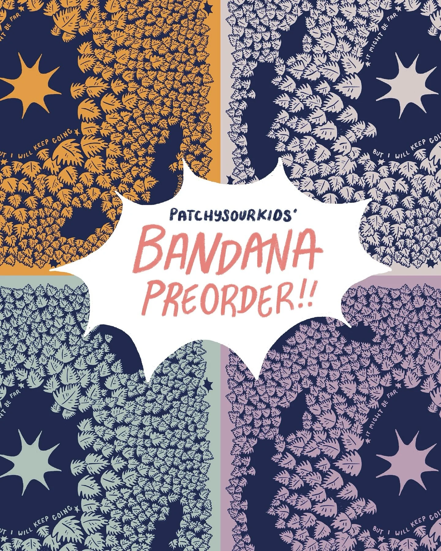 Moss Bandanas are back and better than ever! 

I&rsquo;m so happy to be able to revisit one of my favorite products and change up a few things :) 

The new moss bandanas are the same design you know and love but this time they&rsquo;re LARGER! Due to