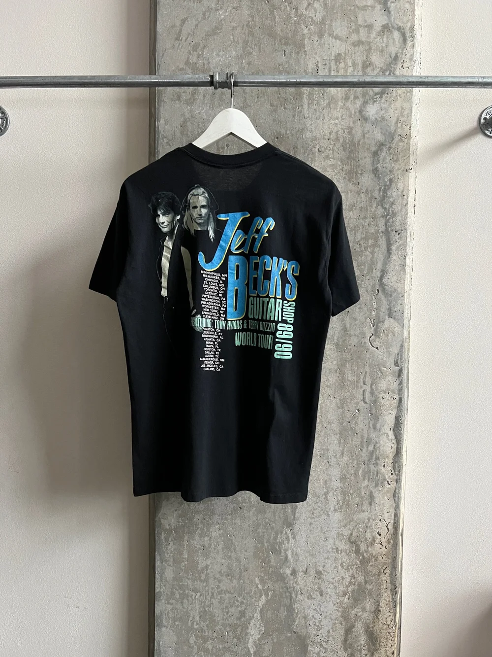 1989 Single Stitch Jeff Beck Vintage Band Tee - M — Thrift Row