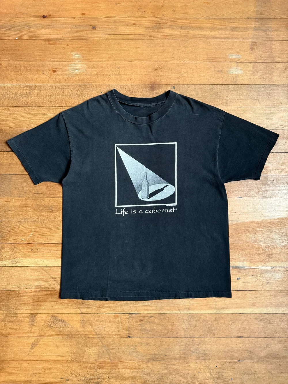 1993 Single Stitch Life Is A Cabernet Wine Art Tee - XL — Thrift Row