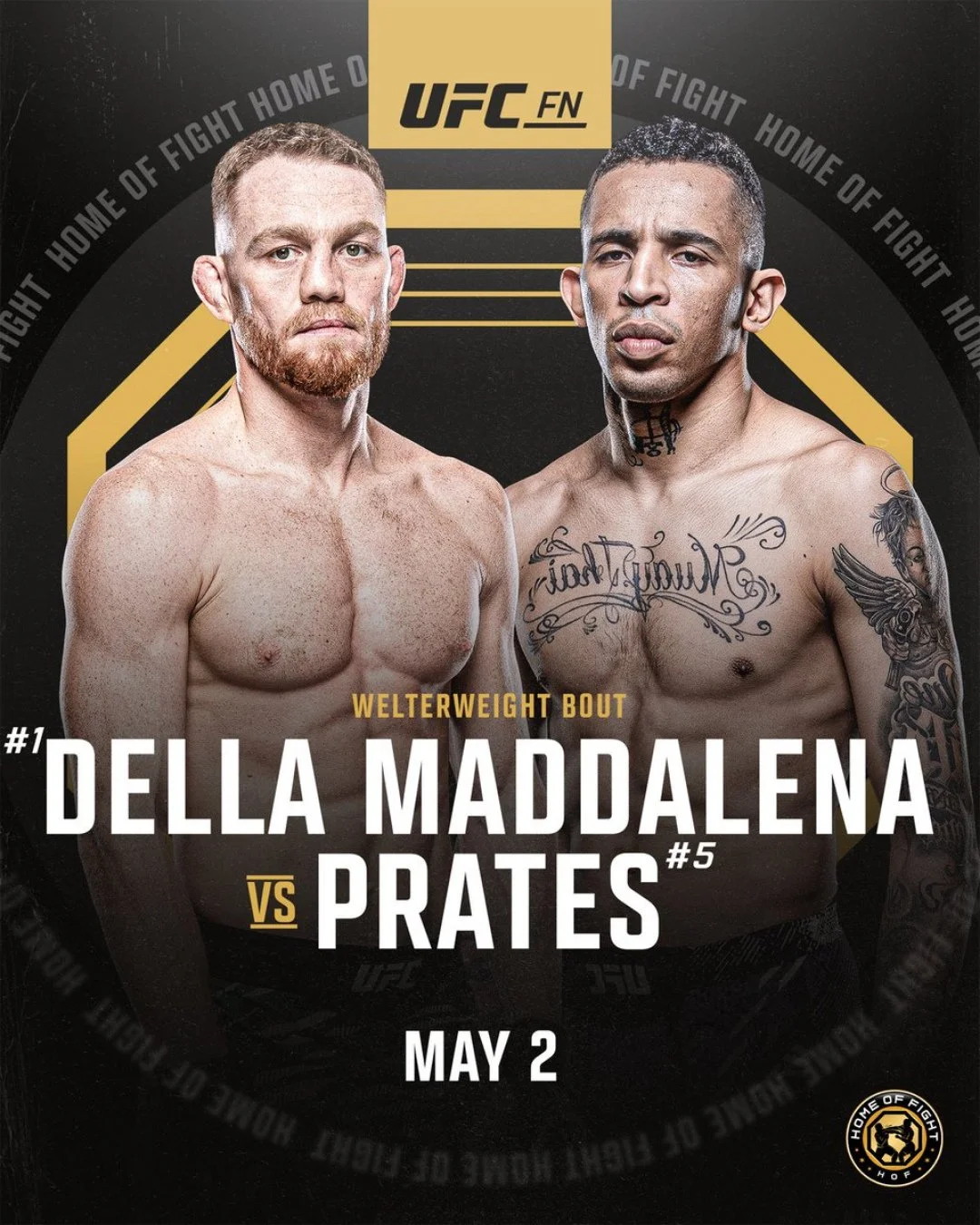 Della vs Maddalena goes down this Saturday from 9PM.⁠
Your night plans are sorted &mdash; UFC on screen at Burwood Hotel.