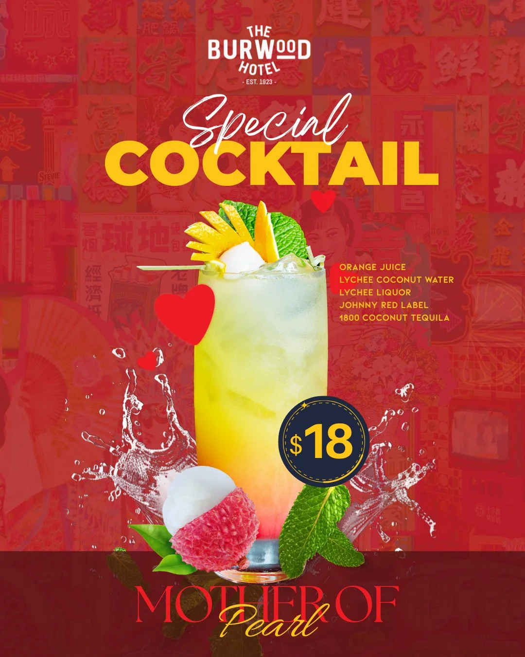 Made for Mum 💐⁠
Celebrate Mother&rsquo;s Day with our Mother of Pearl cocktail &mdash; sweet, vibrant, and a little extra ✨⁠
⁠
#theburwoodhotel #burwoodchinatown #cocktail #cocktails #bar #drinks #drink #drinkstagram #alcohol #party #cheers  #cockta