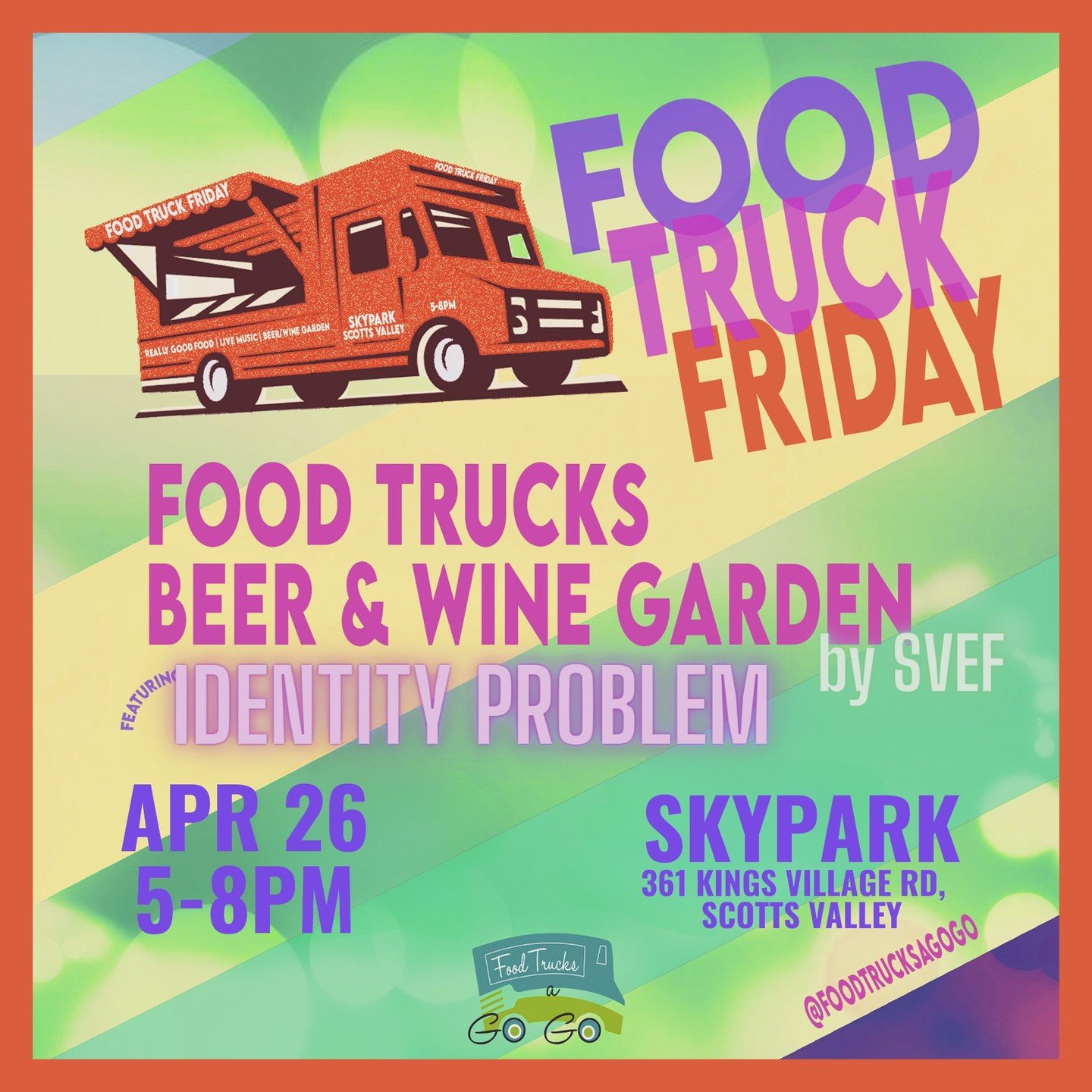 It's TIME! Food Truck Friday returns April 26th 5-8pm at Skypark in lovely Scotts Valley, CA! See you there!

* @auntlali 
* @gabrieltaquizas 
* @s.c._eatery 
* @kukisbowl 
* @epocheats 
* @mattiapizza04 
* @thepesceveggie 
* @crackedcookiessc 

@bre