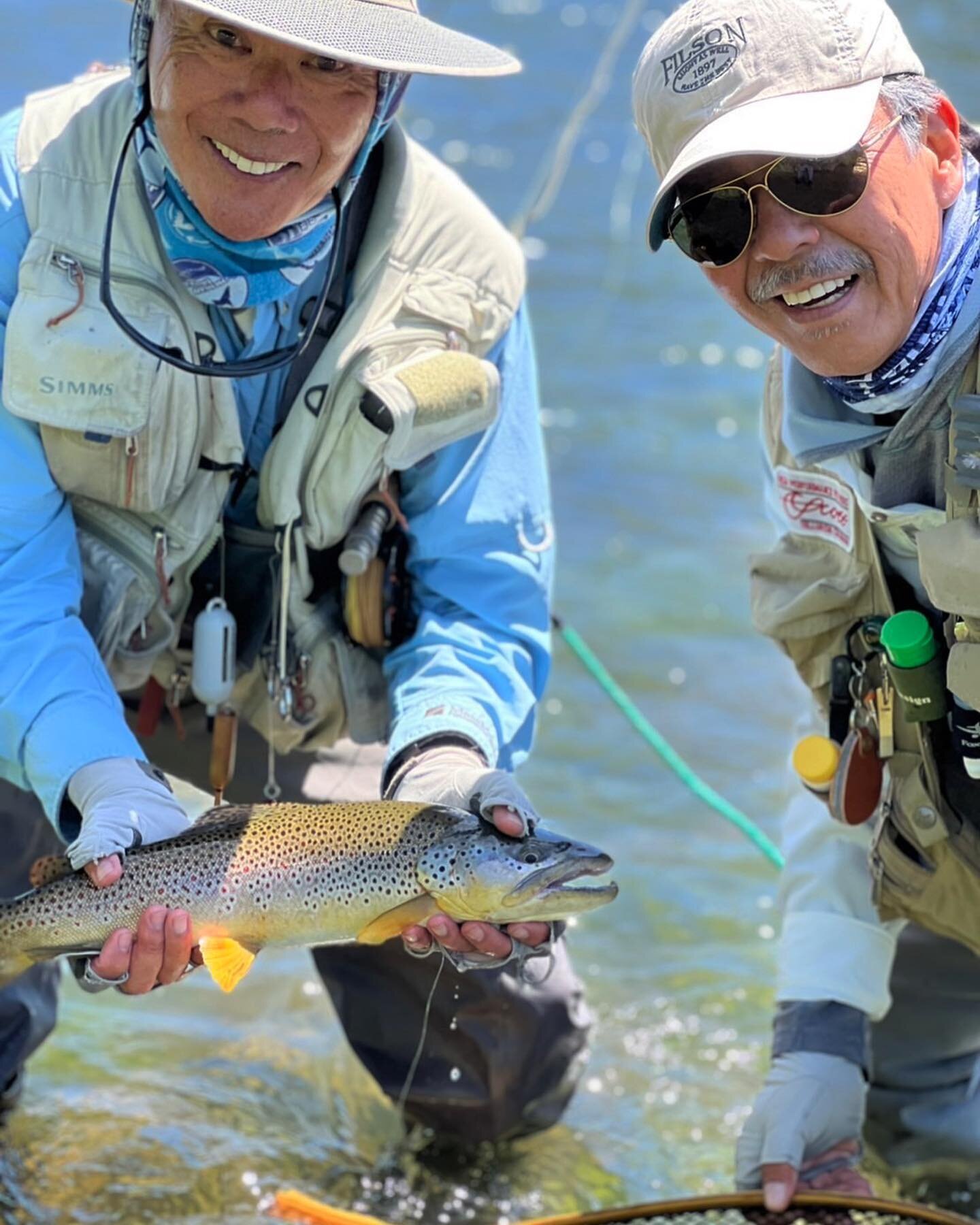 Masa &amp; Yuki Suzuki from Kyoto, Japan enjoyed another stay at Henry&rsquo;s Fork Lodge.&nbsp; Masa took a beautiful rainbow on a guided float past the Lodge and a nice brown wading the lower Henry's Fork with Nelson.