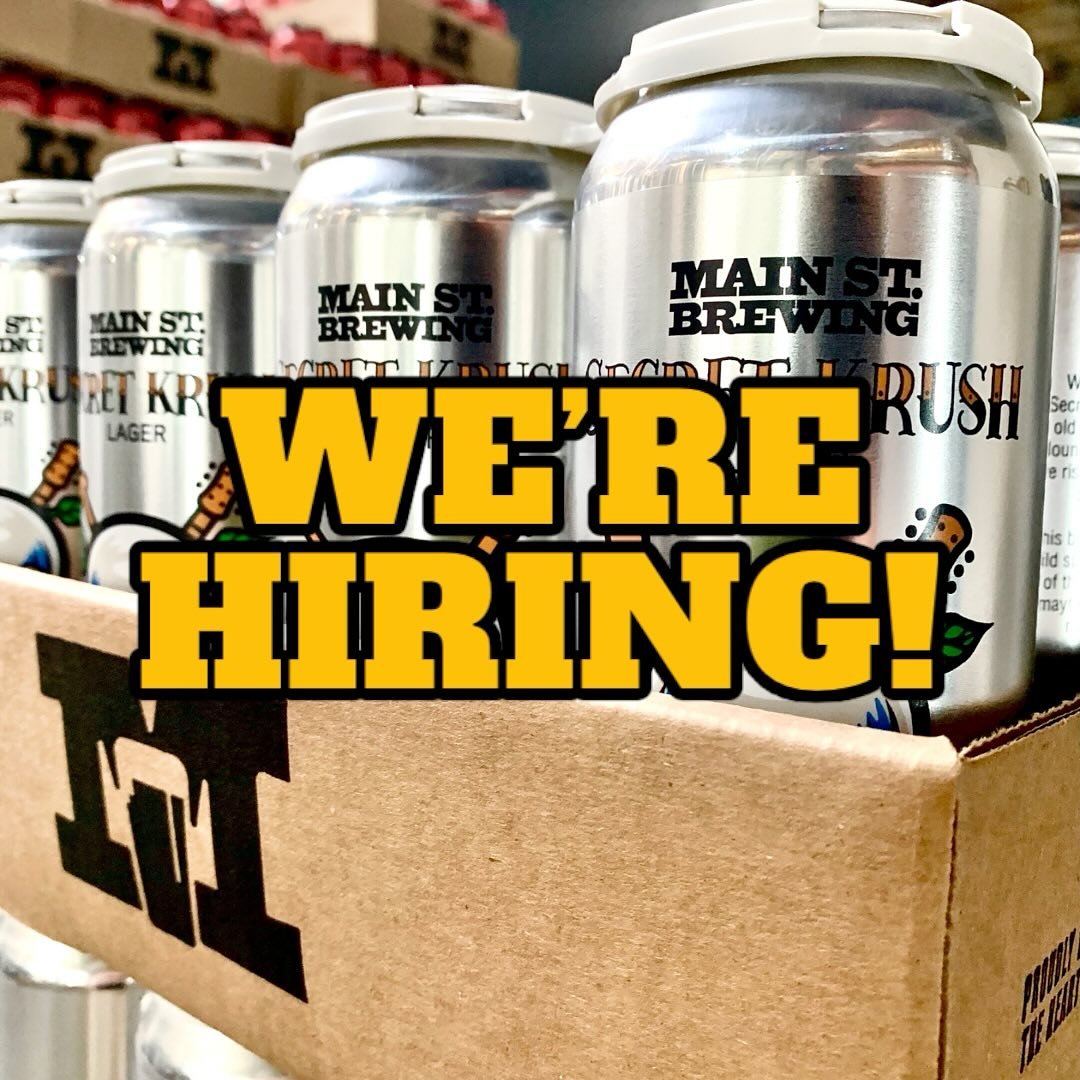 JOIN THE FAM!

We&rsquo;re on the hunt for a new Outside Sales Rep to become part of the Main St. Brewing team!

For more on the job and to find out how to apply, check out the posting at the link in our bio.

❤️🍻🏠

*𝘔𝘢𝘪𝘯 𝘚𝘵. 𝘉𝘳𝘦𝘸𝘪𝘯𝘨 ?