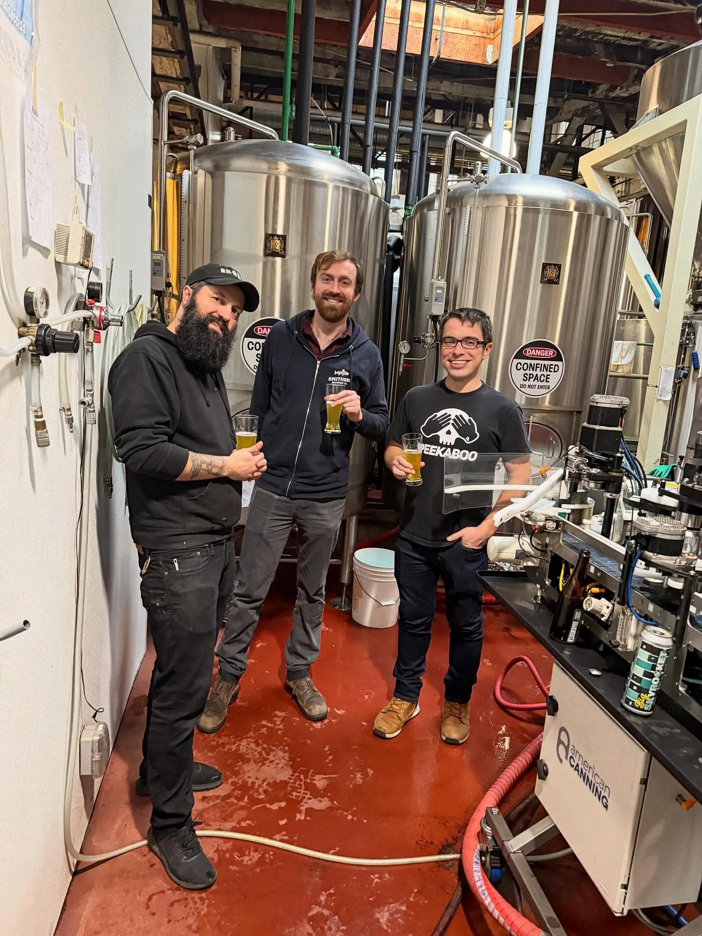 WHEN YOU&rsquo;RE HERE YOU&rsquo;RE FAMILY

Shout-out to our friends Drew @craftbeertastercanada and @smithersbrewing Head Brewer Cam McKeigan for swinging by and hanging with our Head Brewer Azlan @likethelion Graves recently to get a back-of-house 