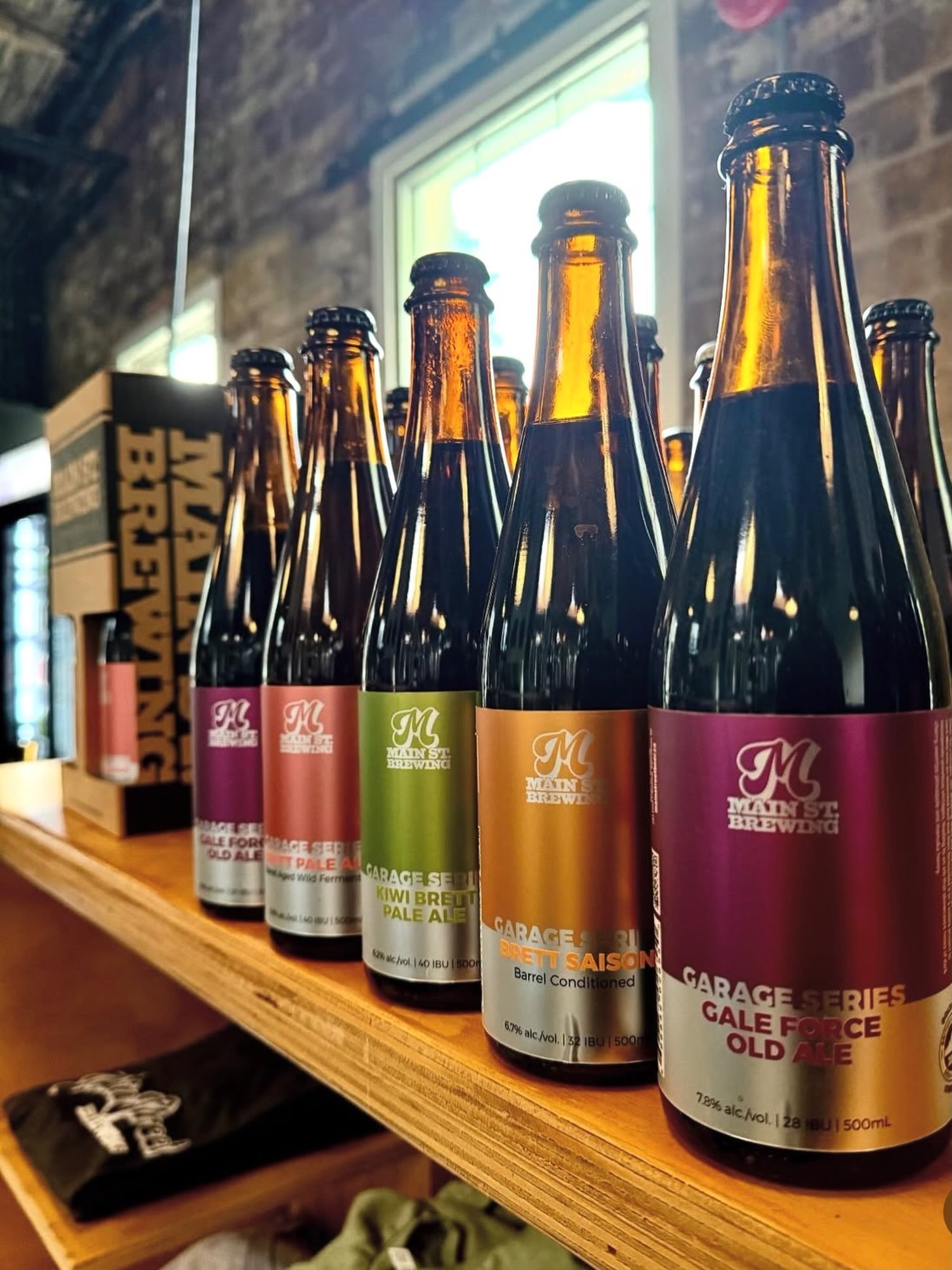 ROLL OUT THE BARRELS

With the occasion of Barrel-Aged Beer Day upon us once again, a tip of the cap to our GARAGE SERIES of barrel-aged, wild-fermented ales available in five 500-mL models from our Garage Series on the showroom floor at Main St. Mot