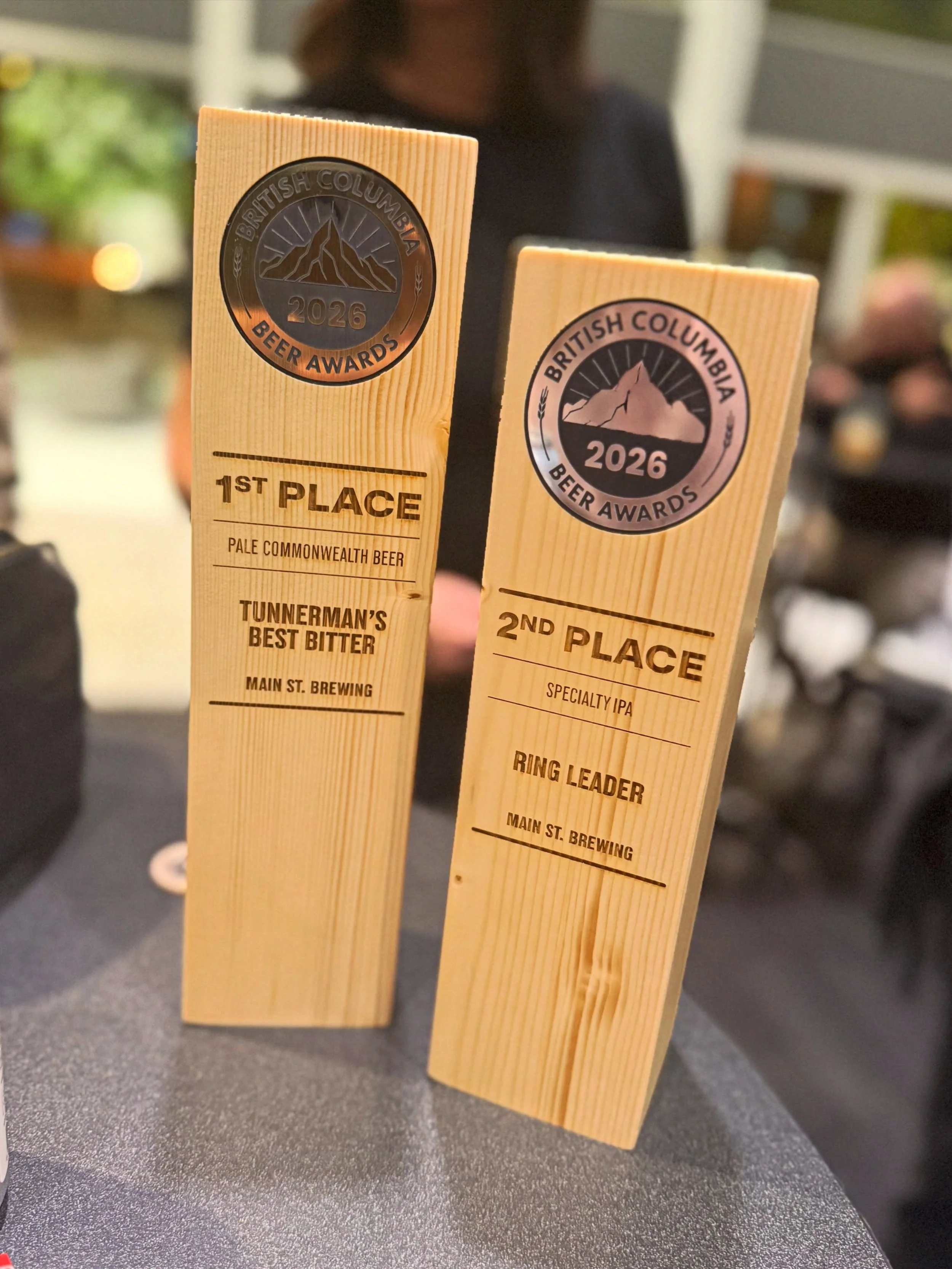 BEST IN BC BABYYYY!

A little trip to New West for the 2026 @bcbeerawards tonight netted our team TWO trophies &mdash; GOLD for our Tunnerman&rsquo;s Best Bitter Cask Ale in the Pale Commonwealth category and SILVER in the Specialty IPA category for 