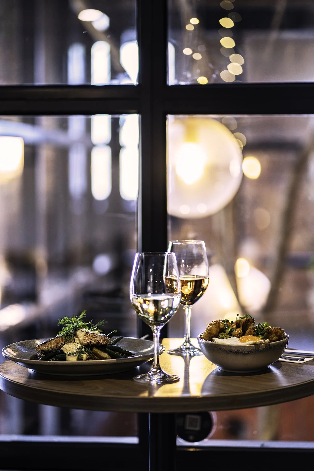 Dinner and wine at The North Star Hotel in Ballarat.