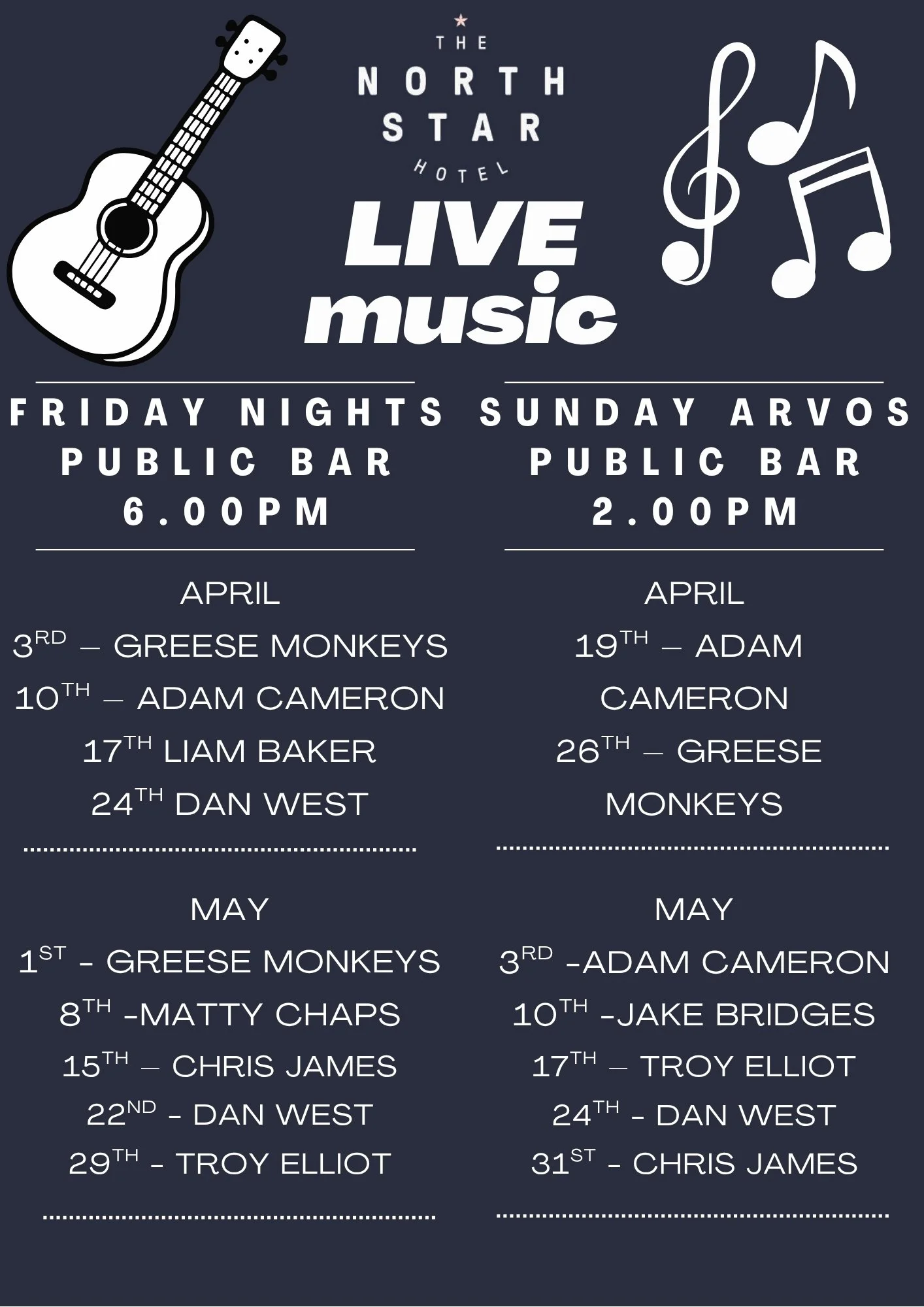 NSH LIVE MUSIC (1080 x 1350 px) (Poster (A3 Portrait)).jpg