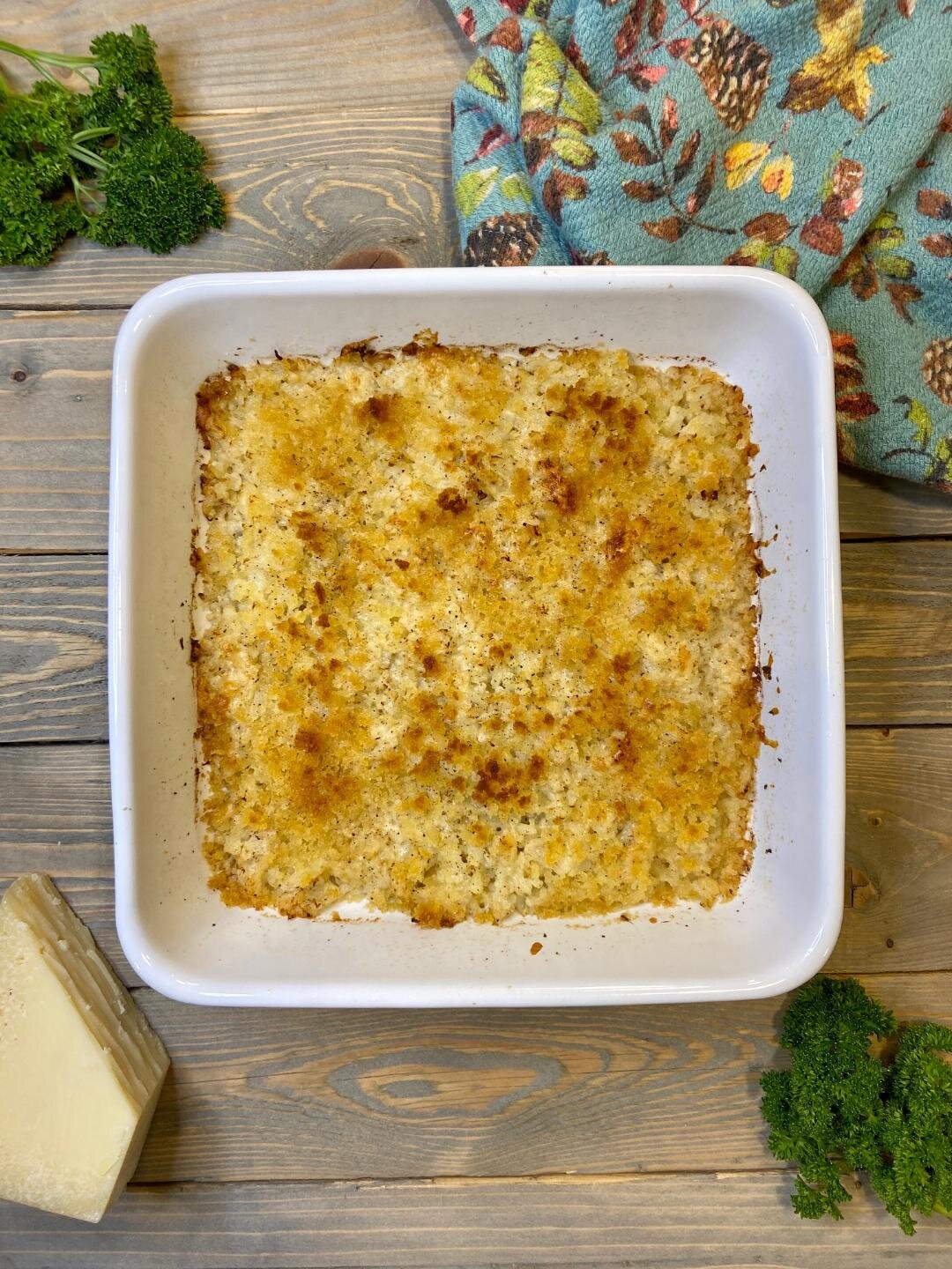 Mashed Cauliflower Au Gratin