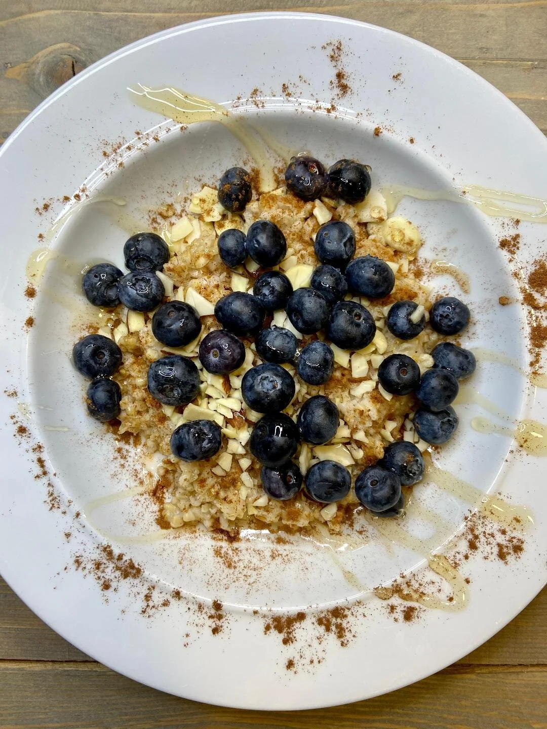 SteelCut Oats with Blueberries, Almonds, and Honey — The Truffled Life