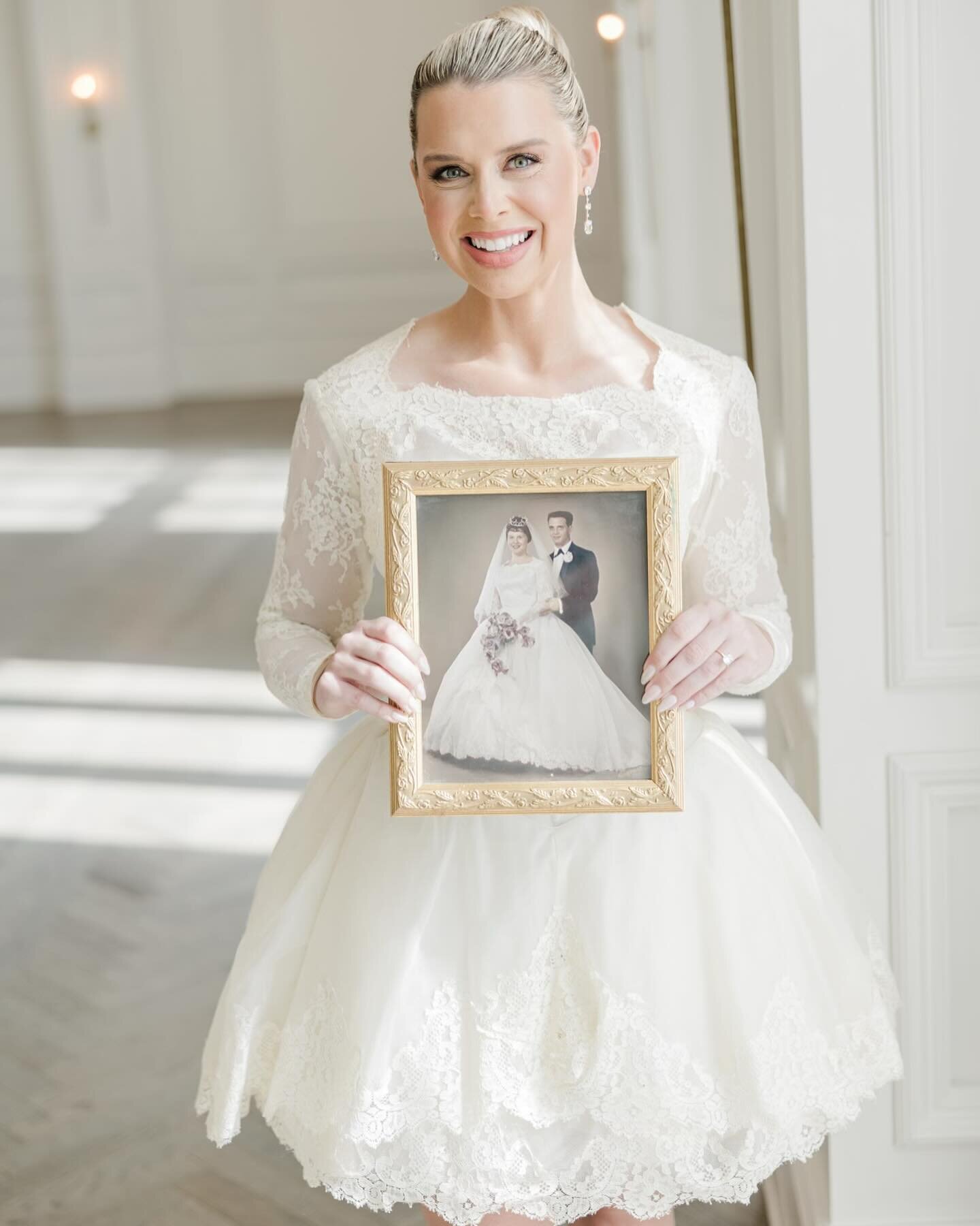 Absolute beauty! Taylor brought her grandmother&rsquo;s wedding dress to Lovell to make wearable for today. We love the volume in this skirt, and how Lovell brought the original lace hemline up to keep the design&rsquo;s integrity. 🤍

#grandmothersw