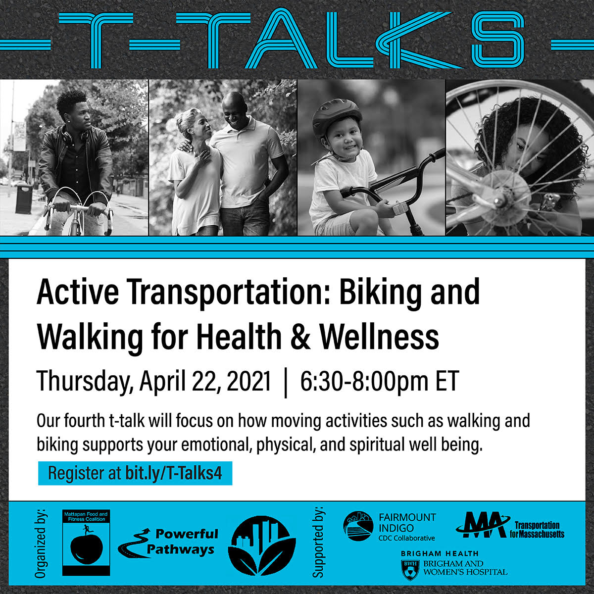  T-Talks Series | Active Transportation: Biking and Walking for Health &amp; Wellness