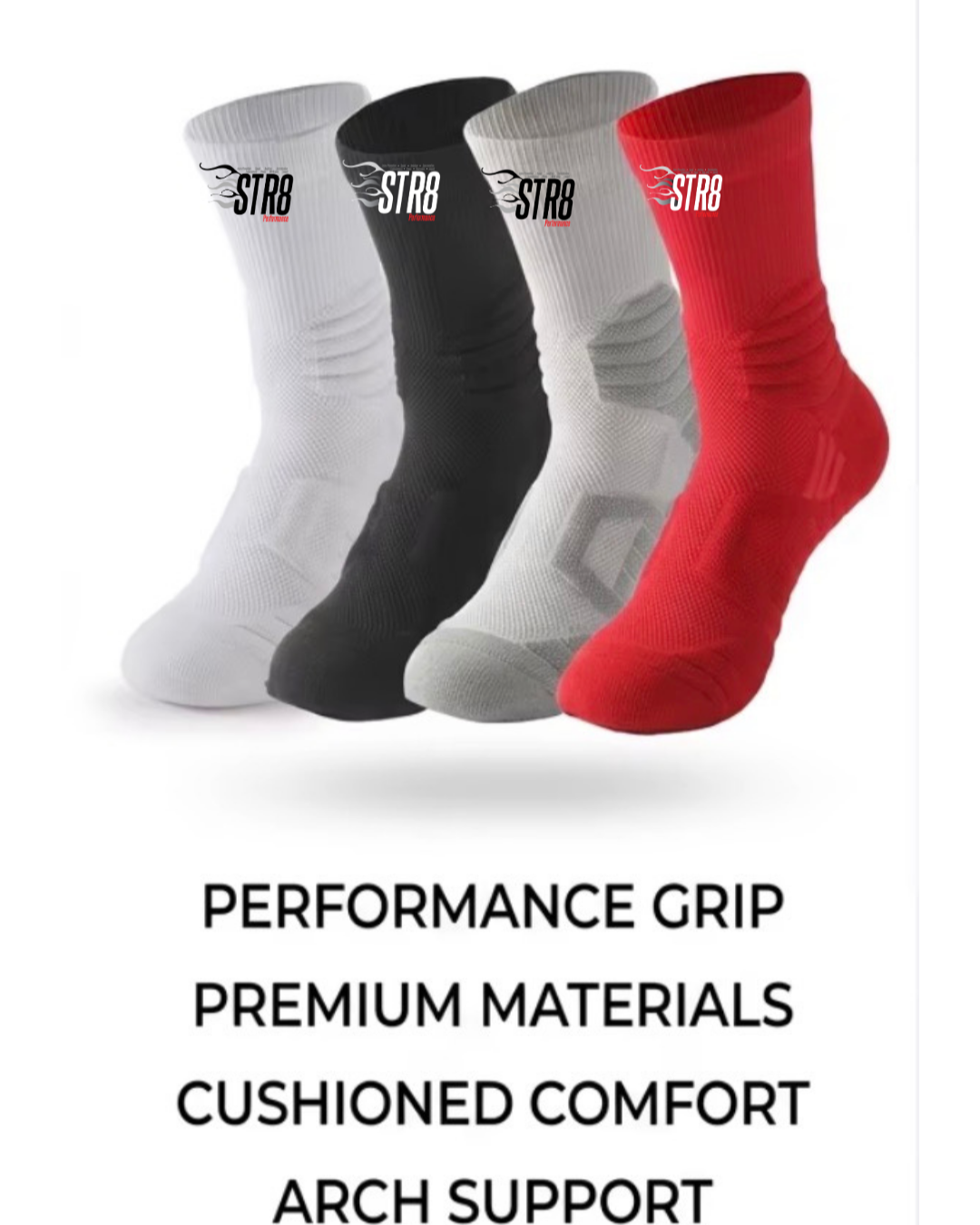 STR8 Performance Mid Compression Socks