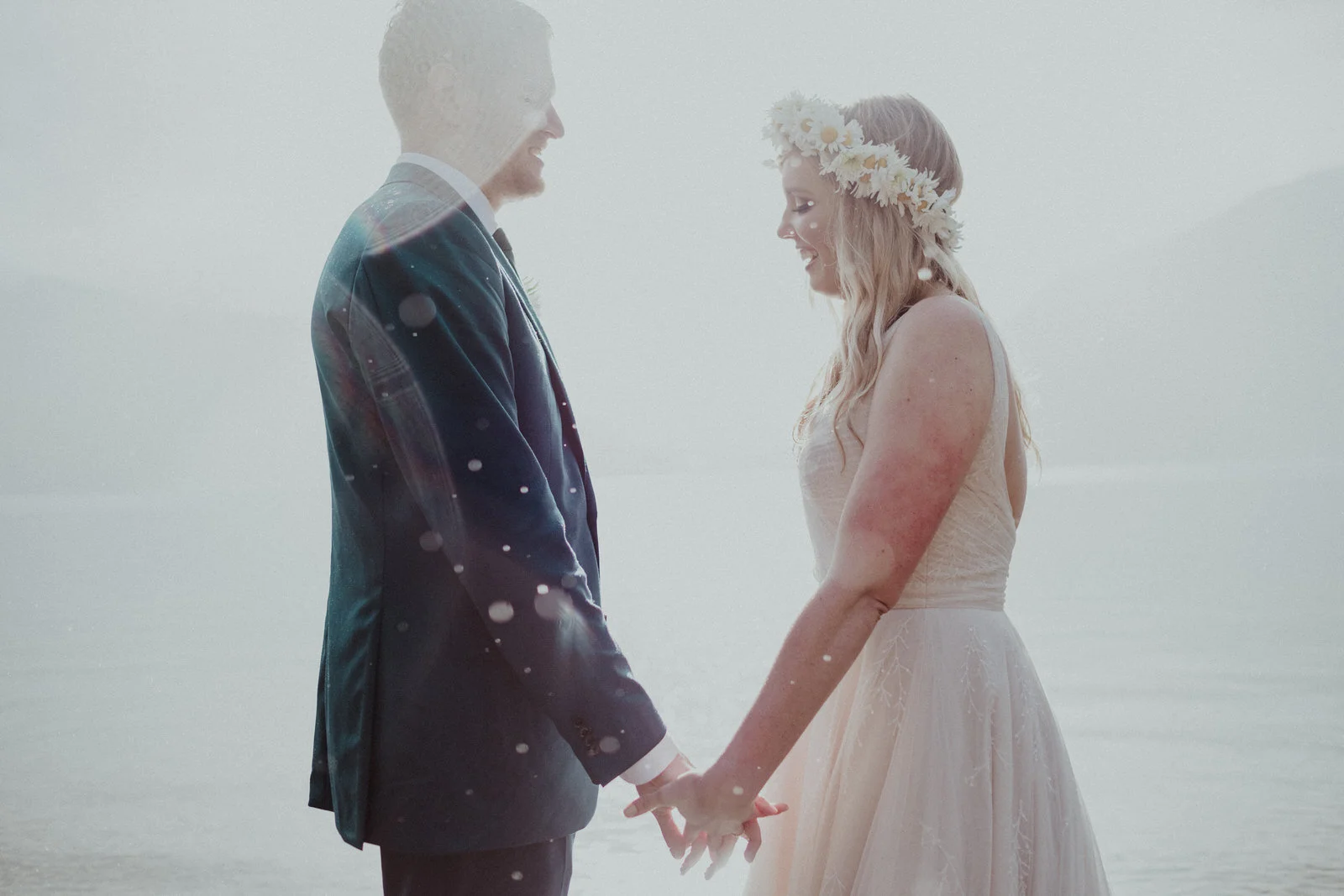 wedding portraits at lake crescent lodge